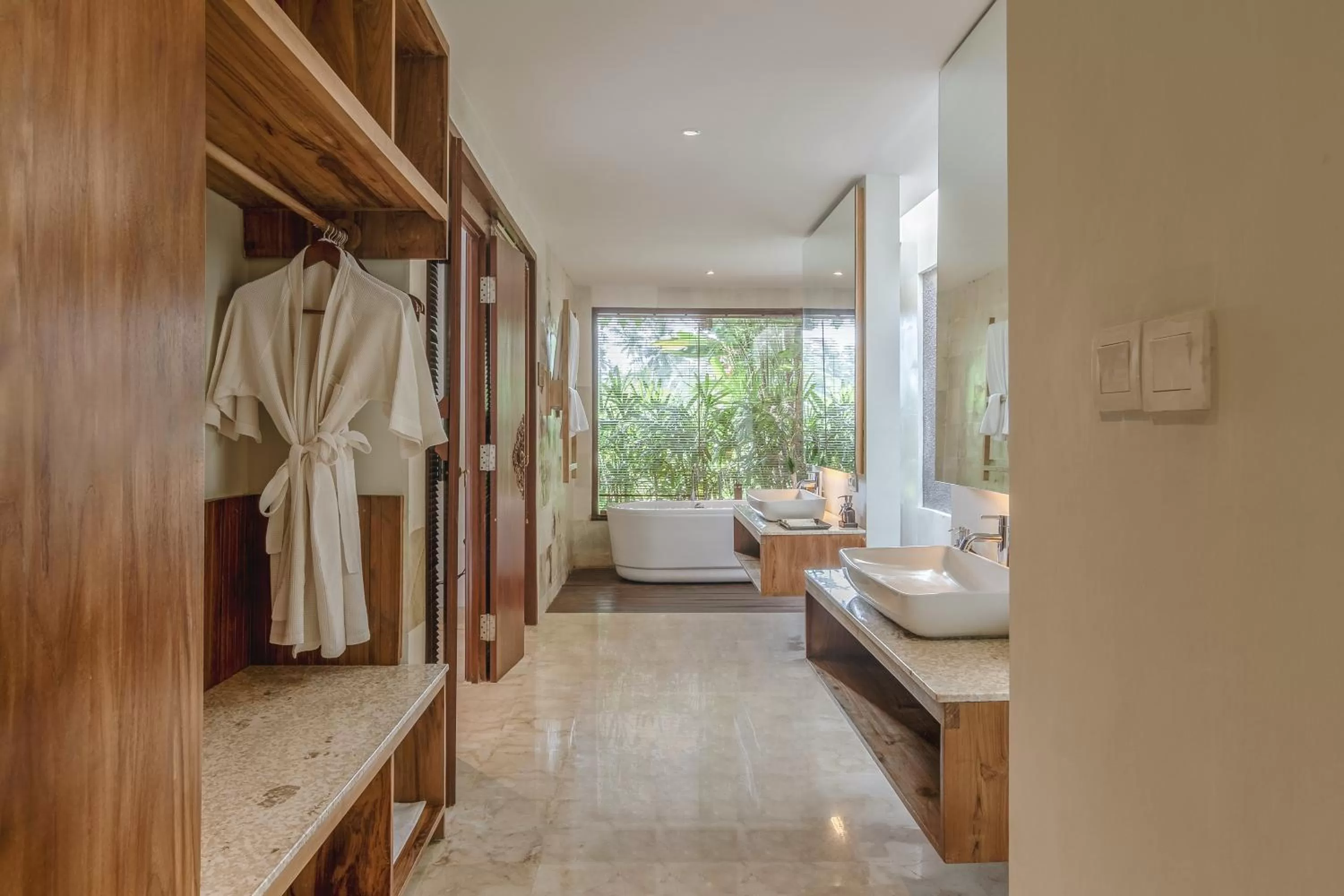 Bathroom, Bed in Puri Sebali Resort