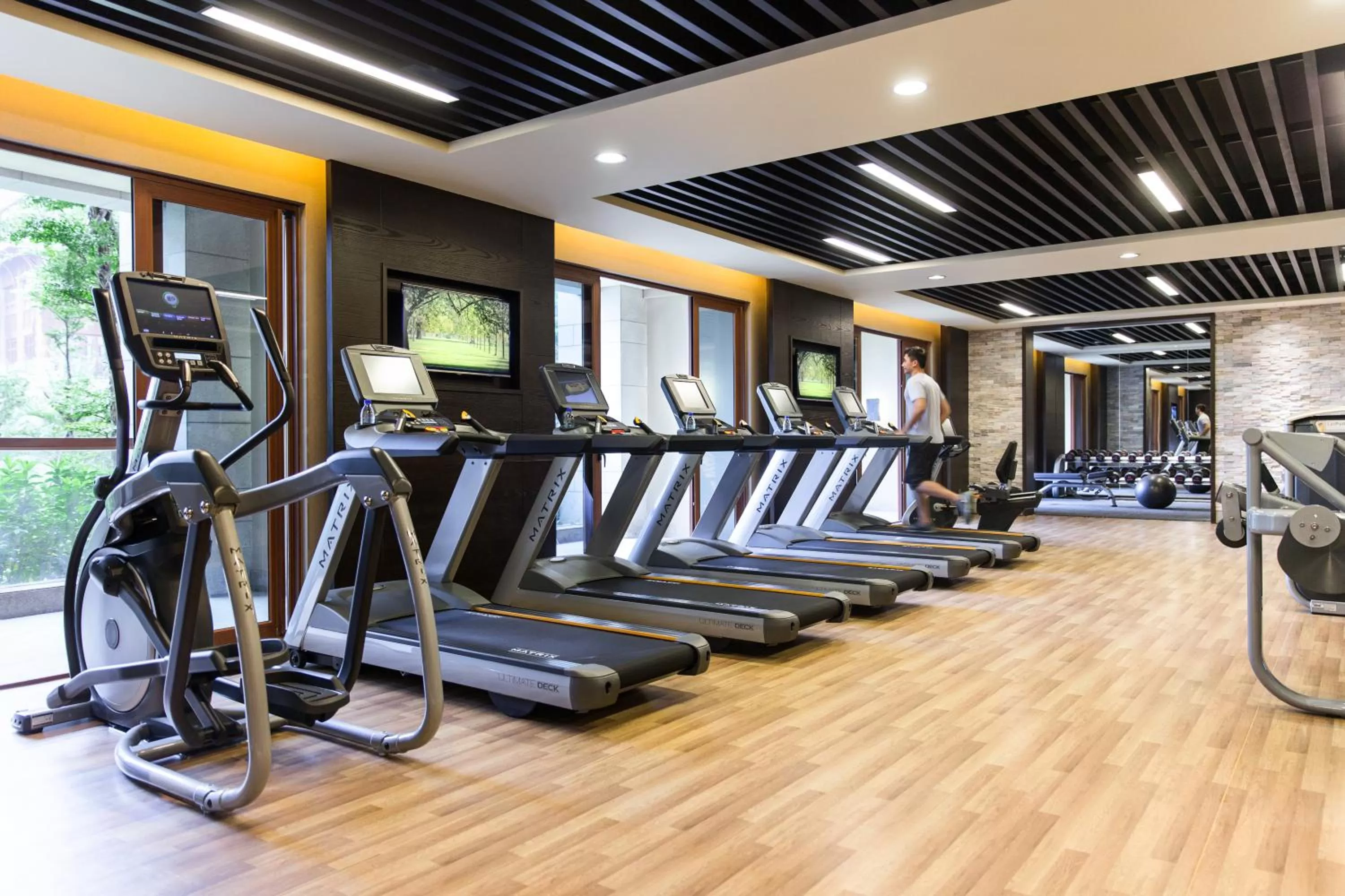 Fitness centre/facilities in Haikou Marriott Hotel