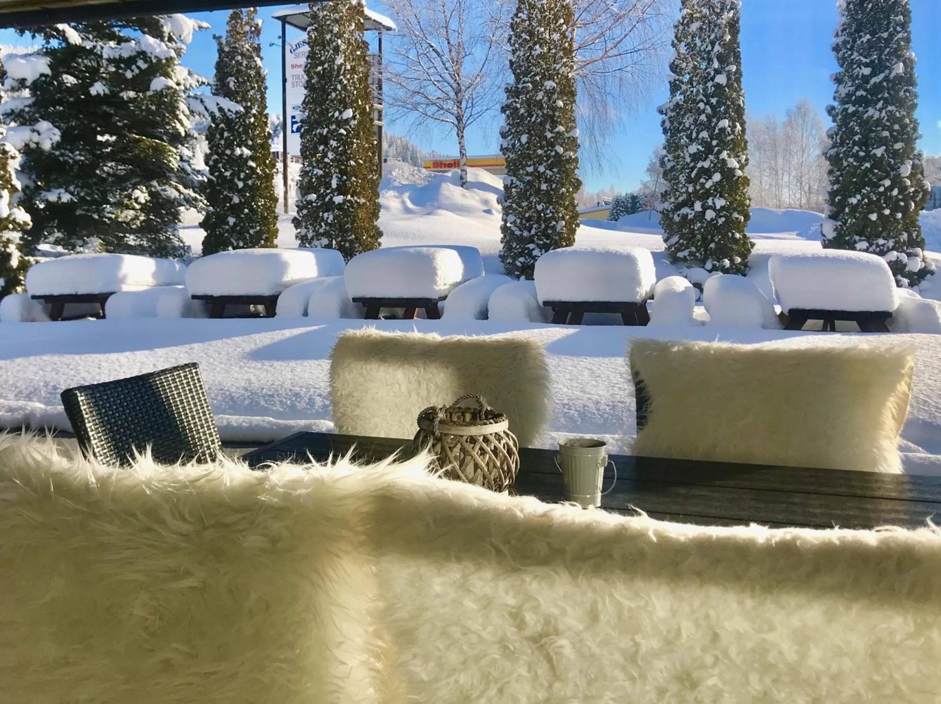 Balcony/Terrace in Kongsvinger Budget Hotel