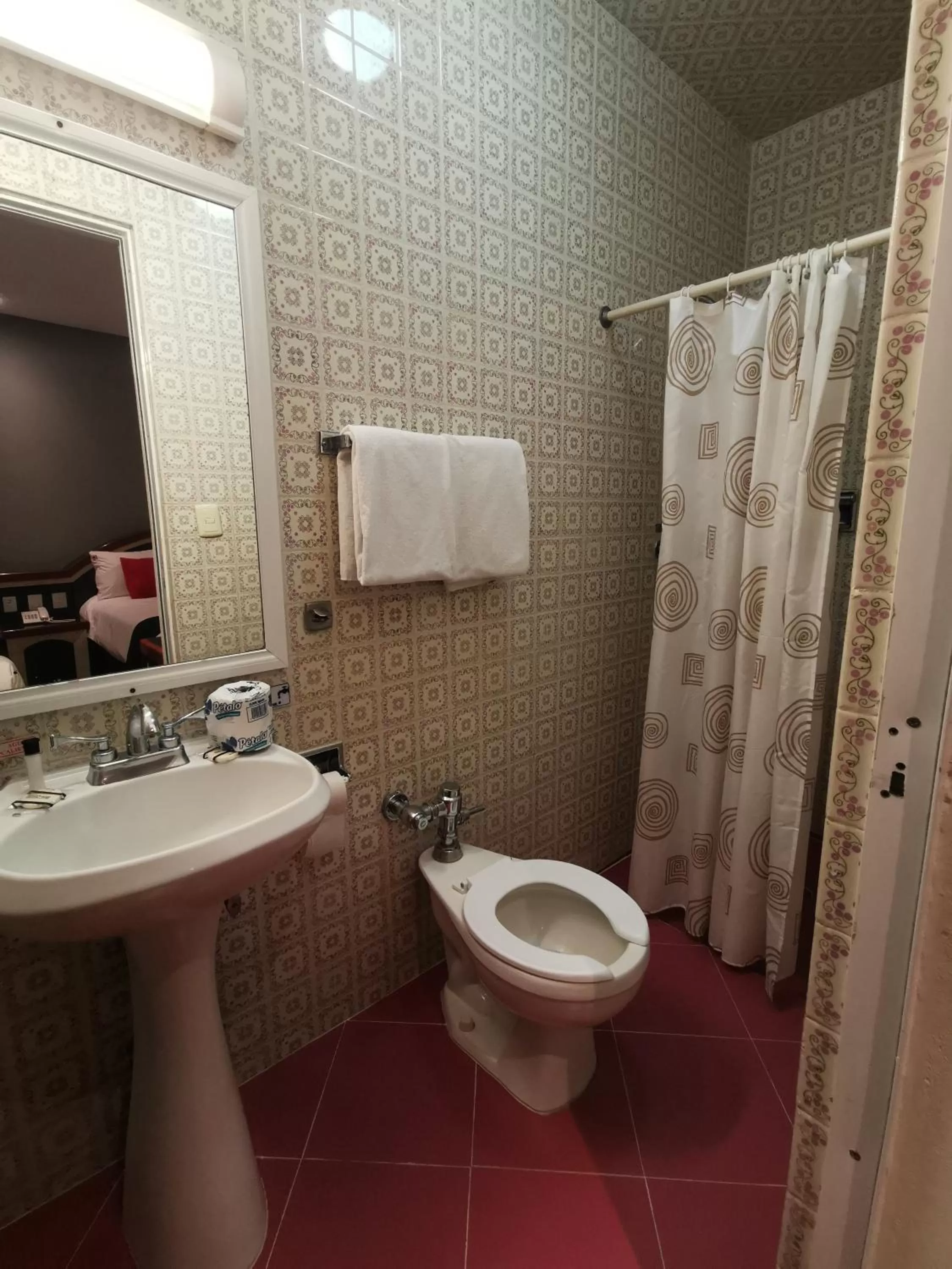 Bathroom in Hotel Monarca