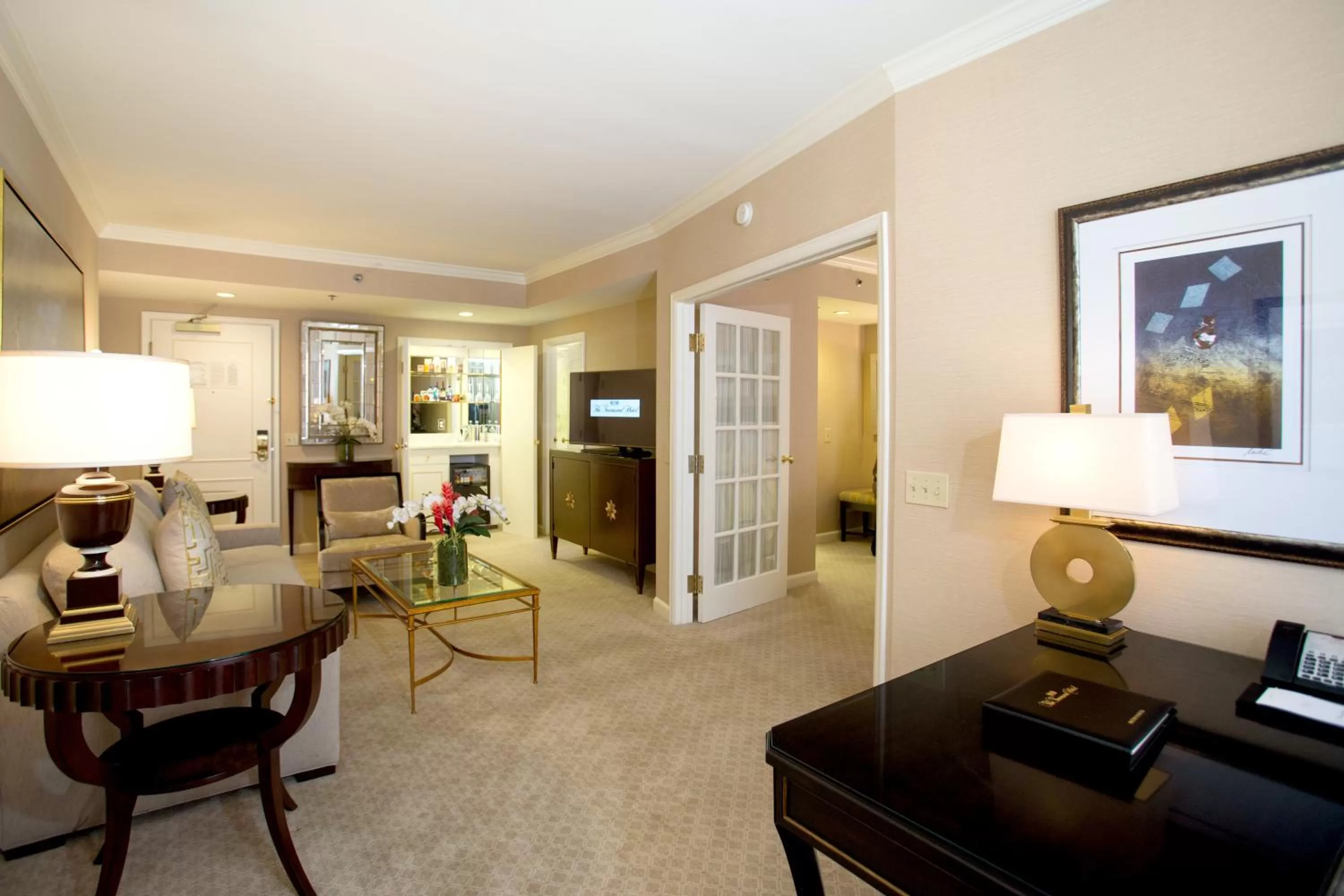 Living room in The Townsend Hotel