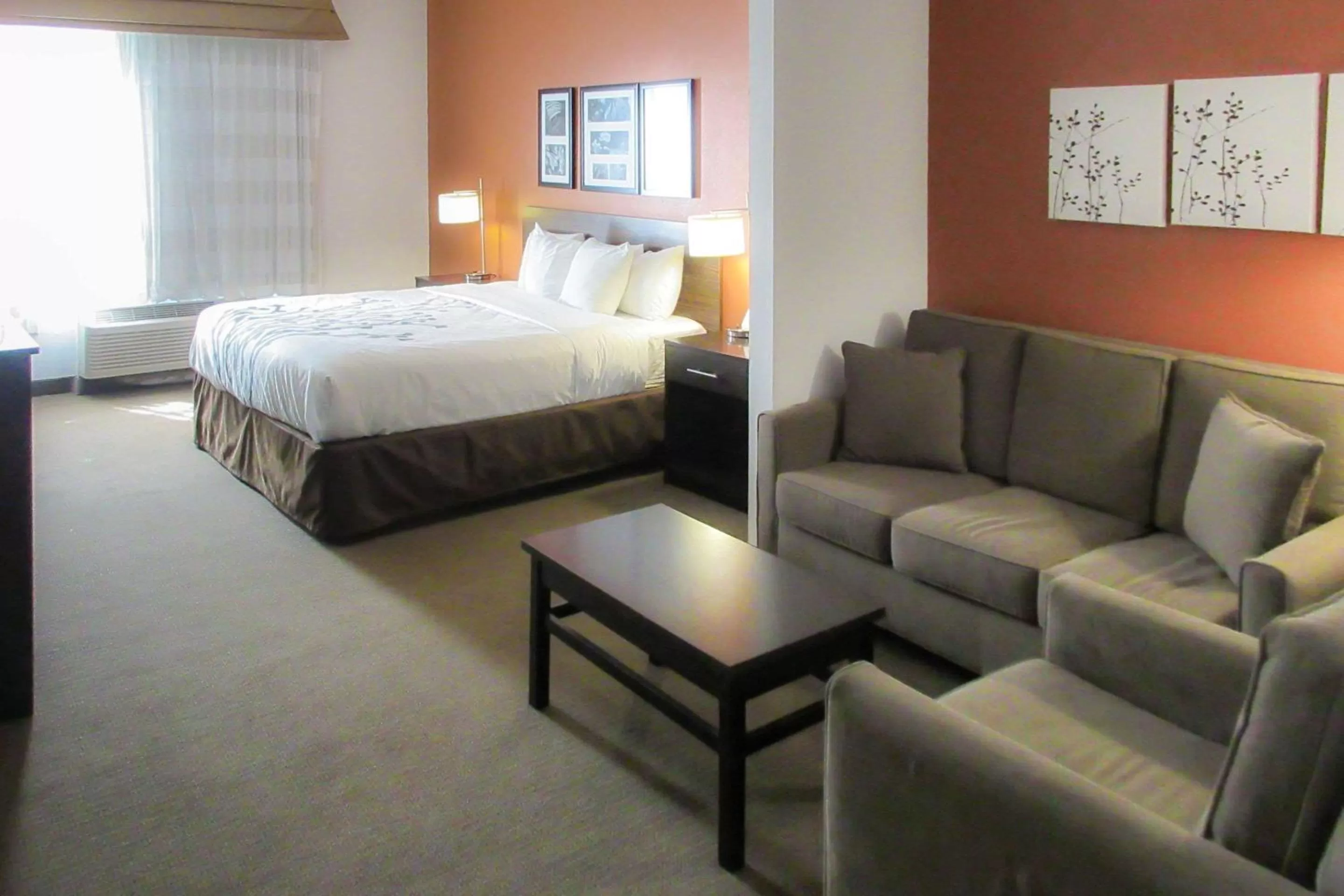 Photo of the whole room, Bed in Sleep Inn & Suites Ft Lauderdale International Airport