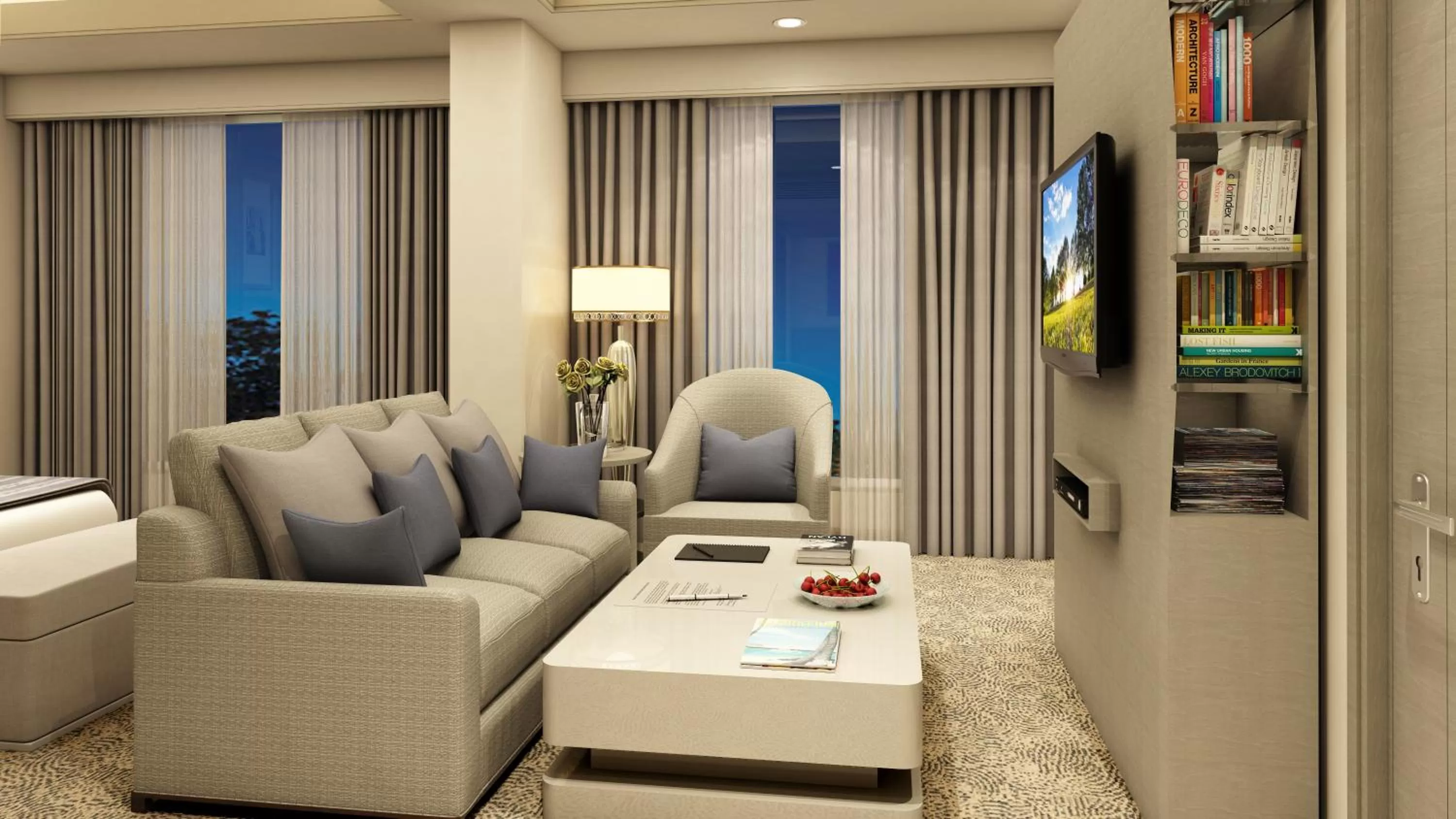 Living room in Efcee Sarovar Premiere Bhavnagar