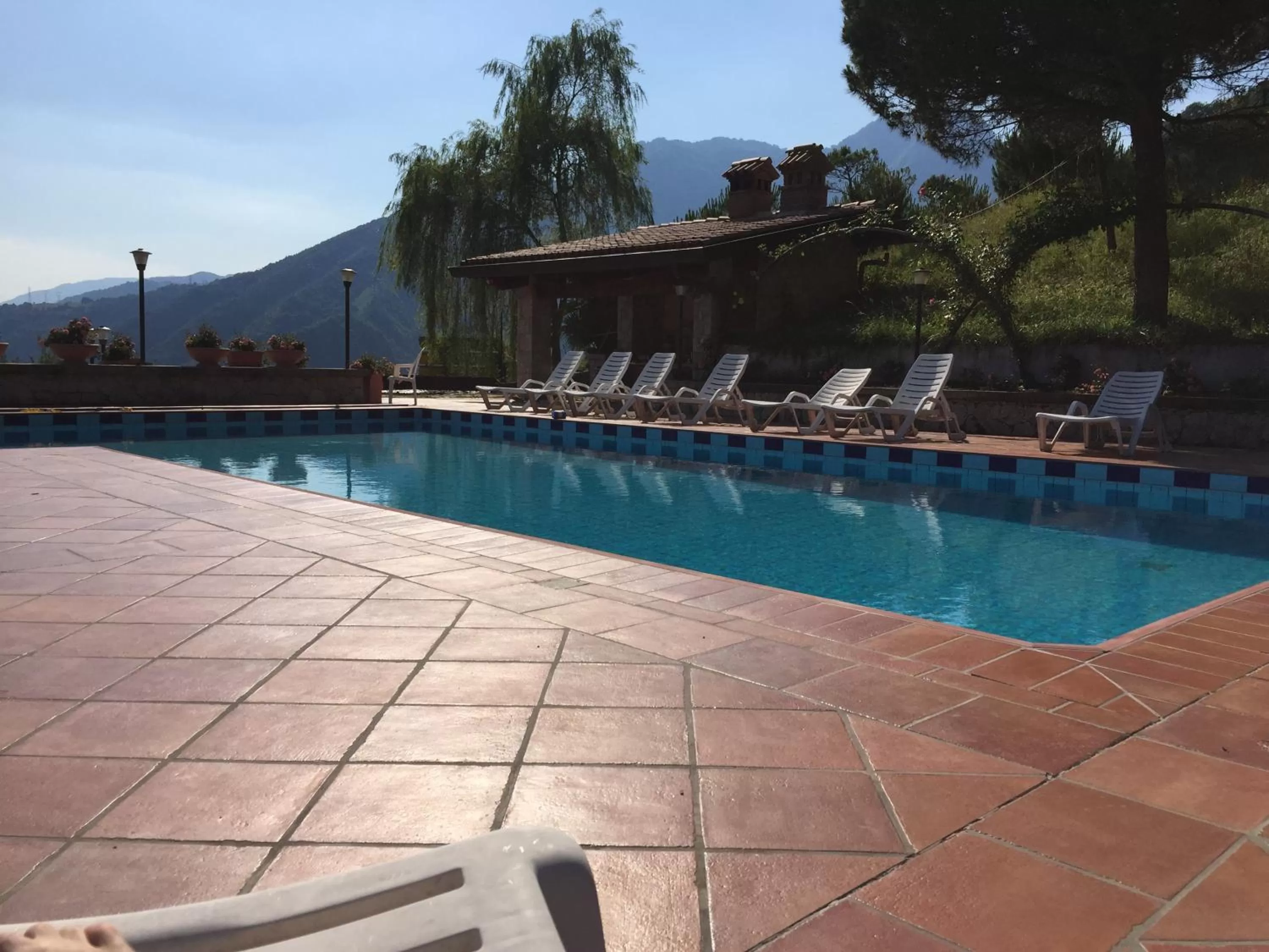 Pool view in Resort Ninfea San Pellegrino Terme