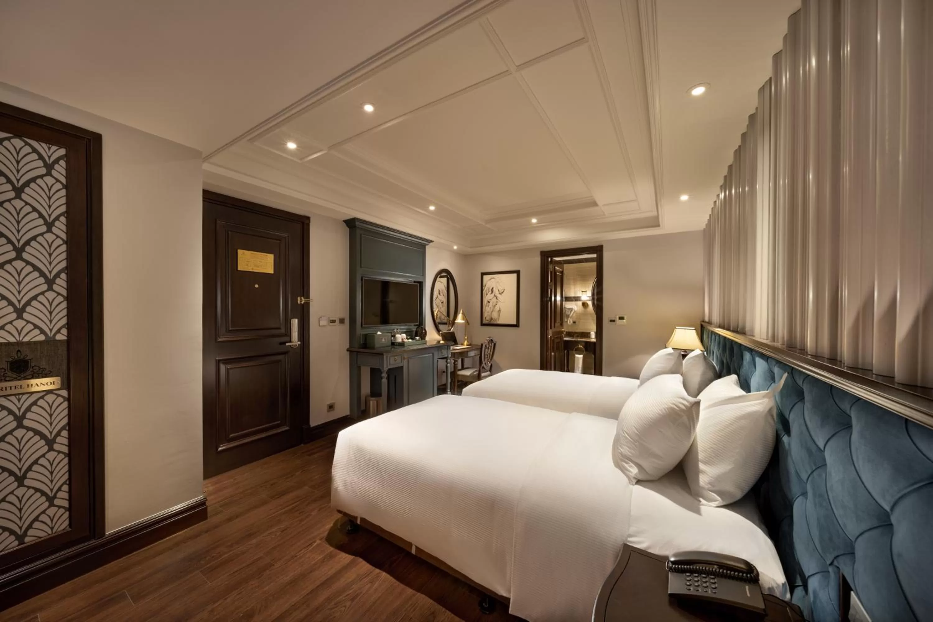 Photo of the whole room, Bed in Meritel Hanoi