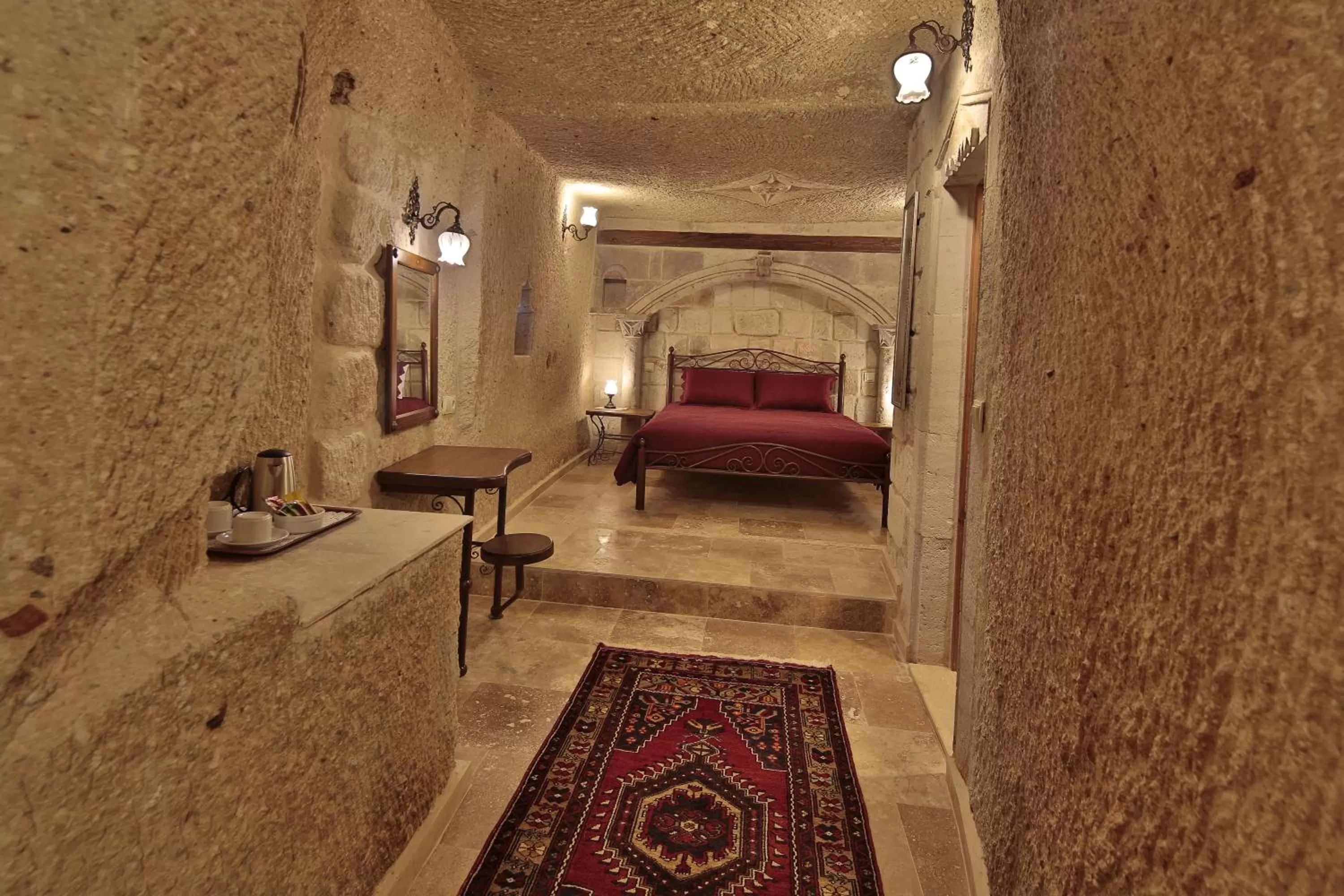 Bed in Vista Cave Hotel