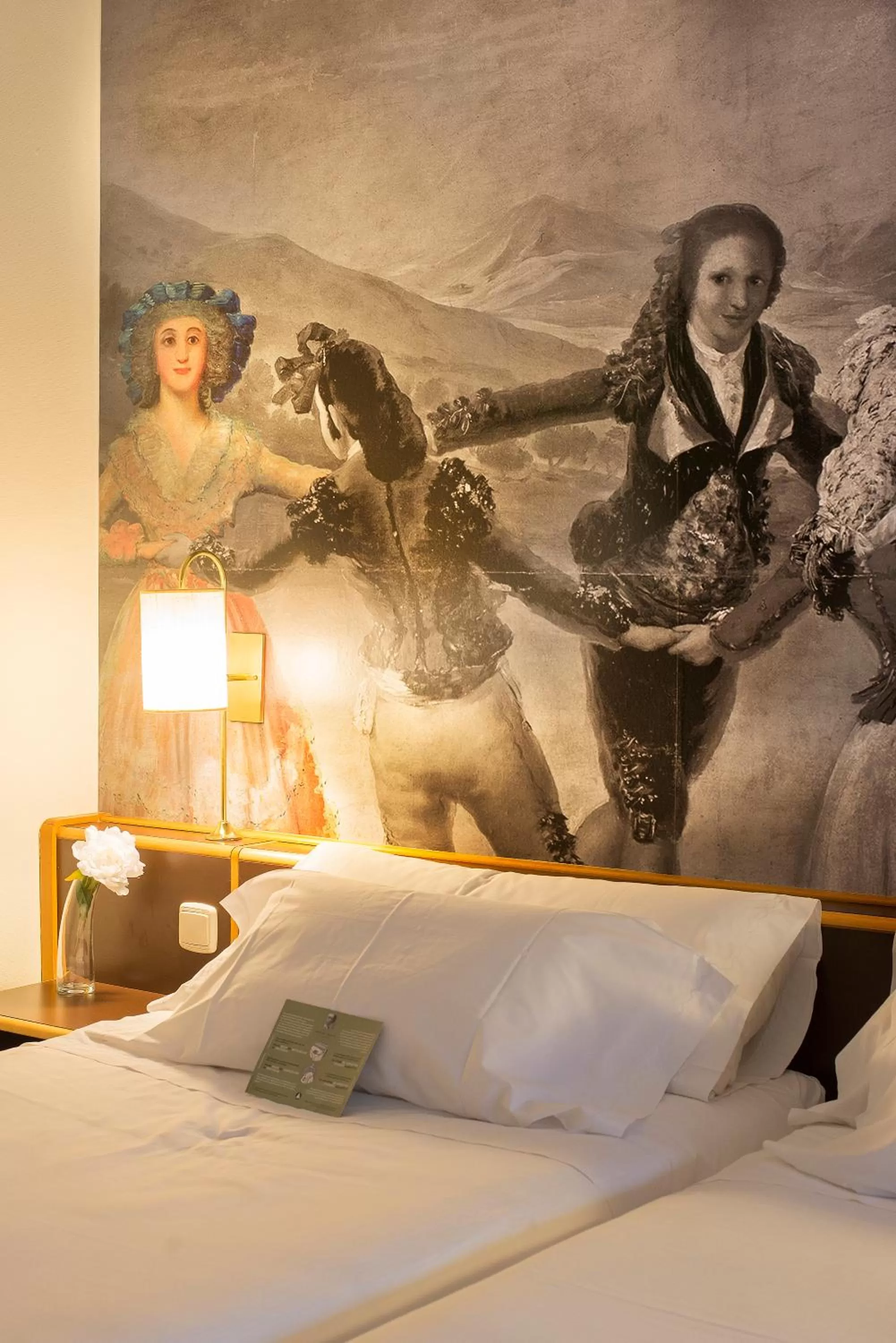 Decorative detail, Bed in Hotel Goya