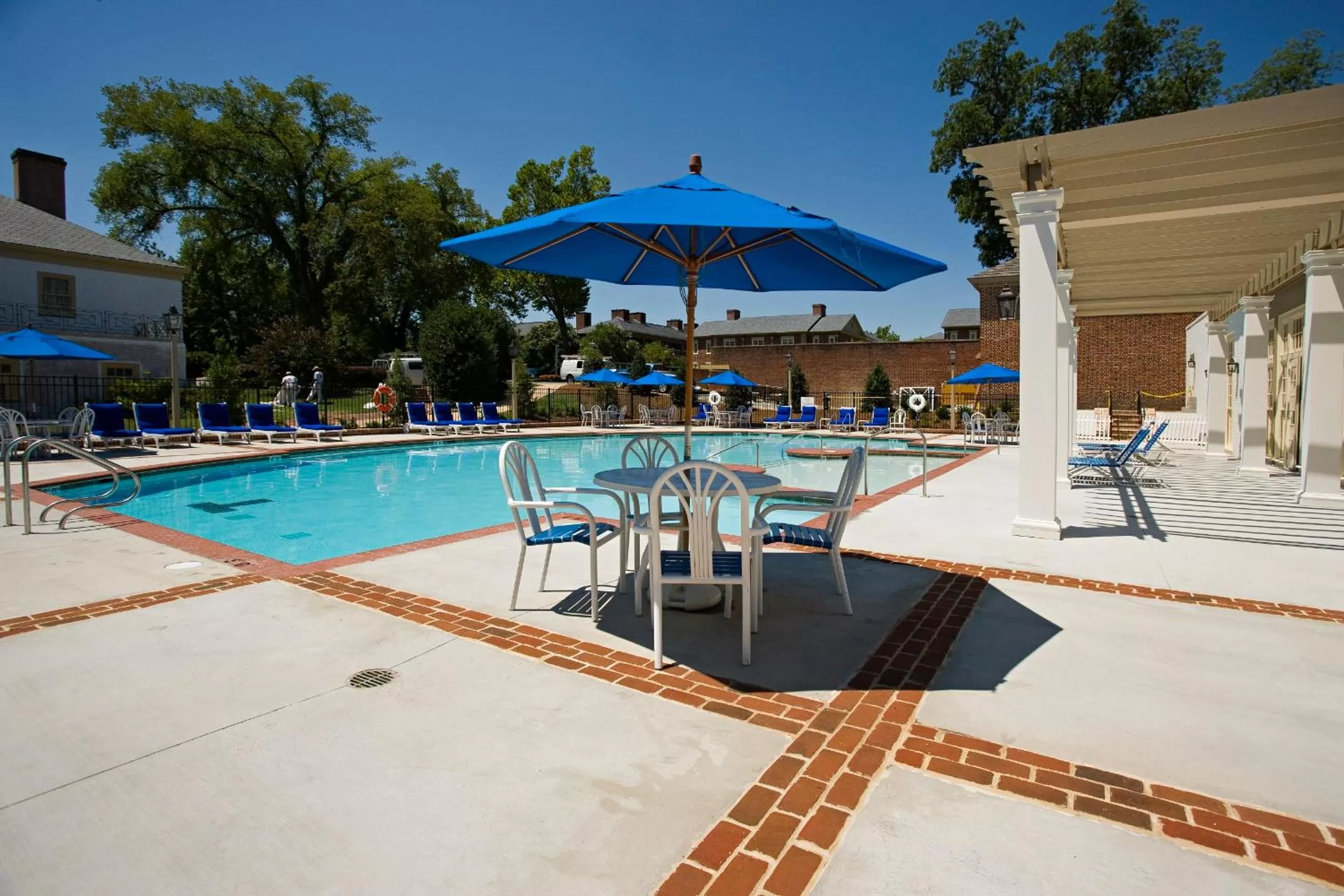 Swimming pool in Williamsburg Inn, an official Colonial Williamsburg Hotel