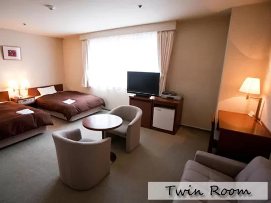 Bed in Utazu Grand Hotel