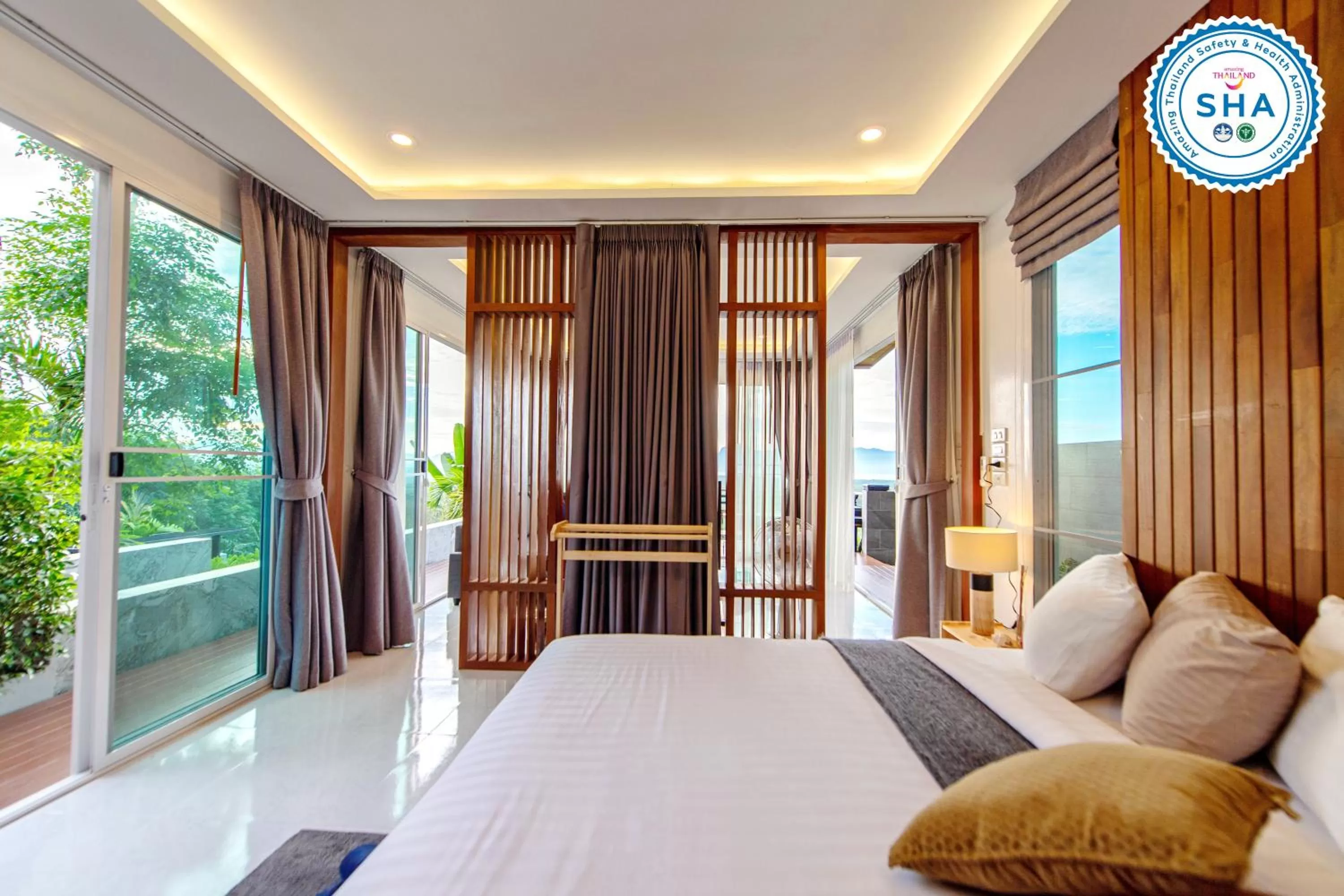 Bed in Ao Luek Panoramic Pool-SHA Plus