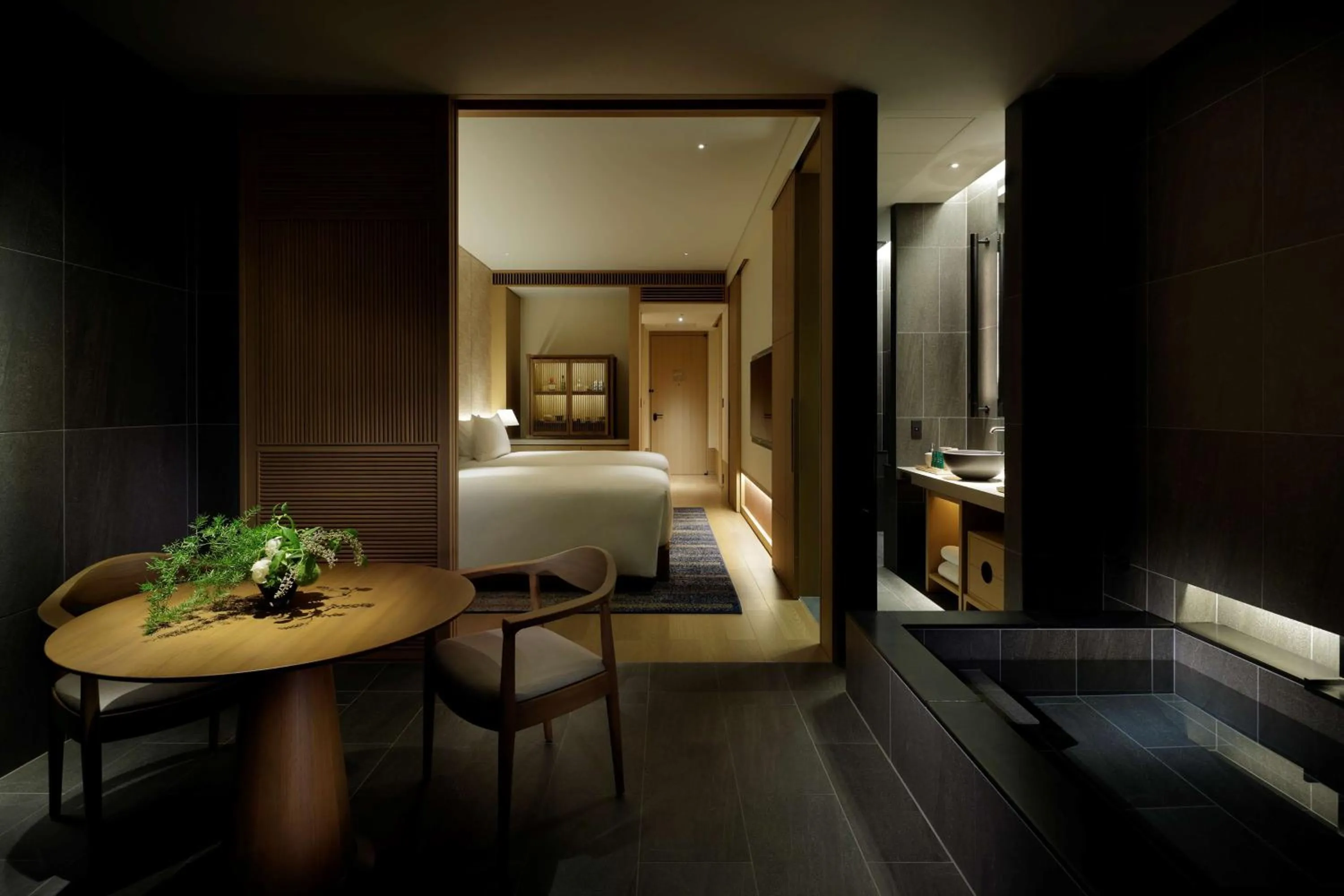 Living room, Bed in ROKU KYOTO, LXR Hotels & Resorts by Hilton