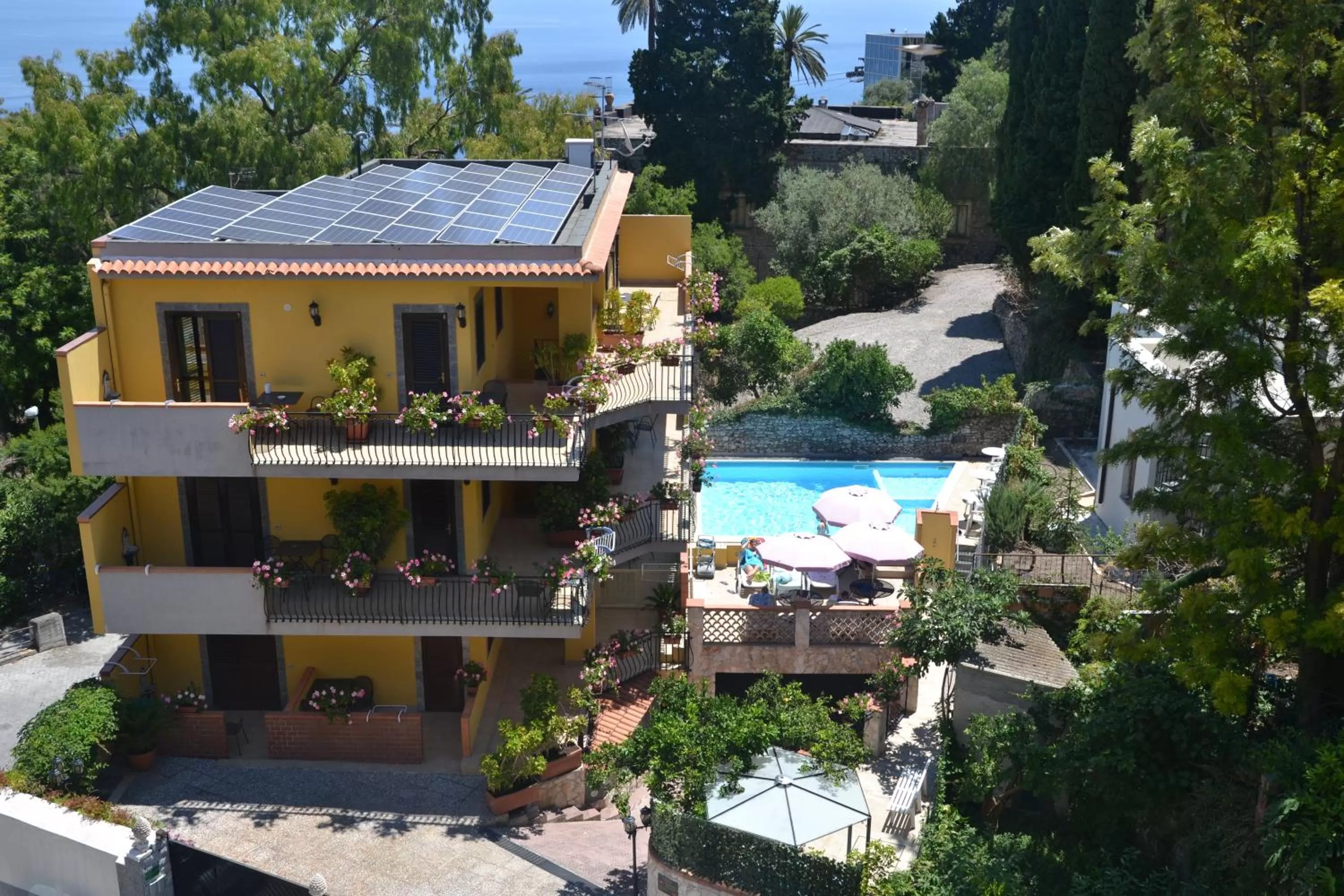 Bird's eye view in Residence Villa Il Glicine