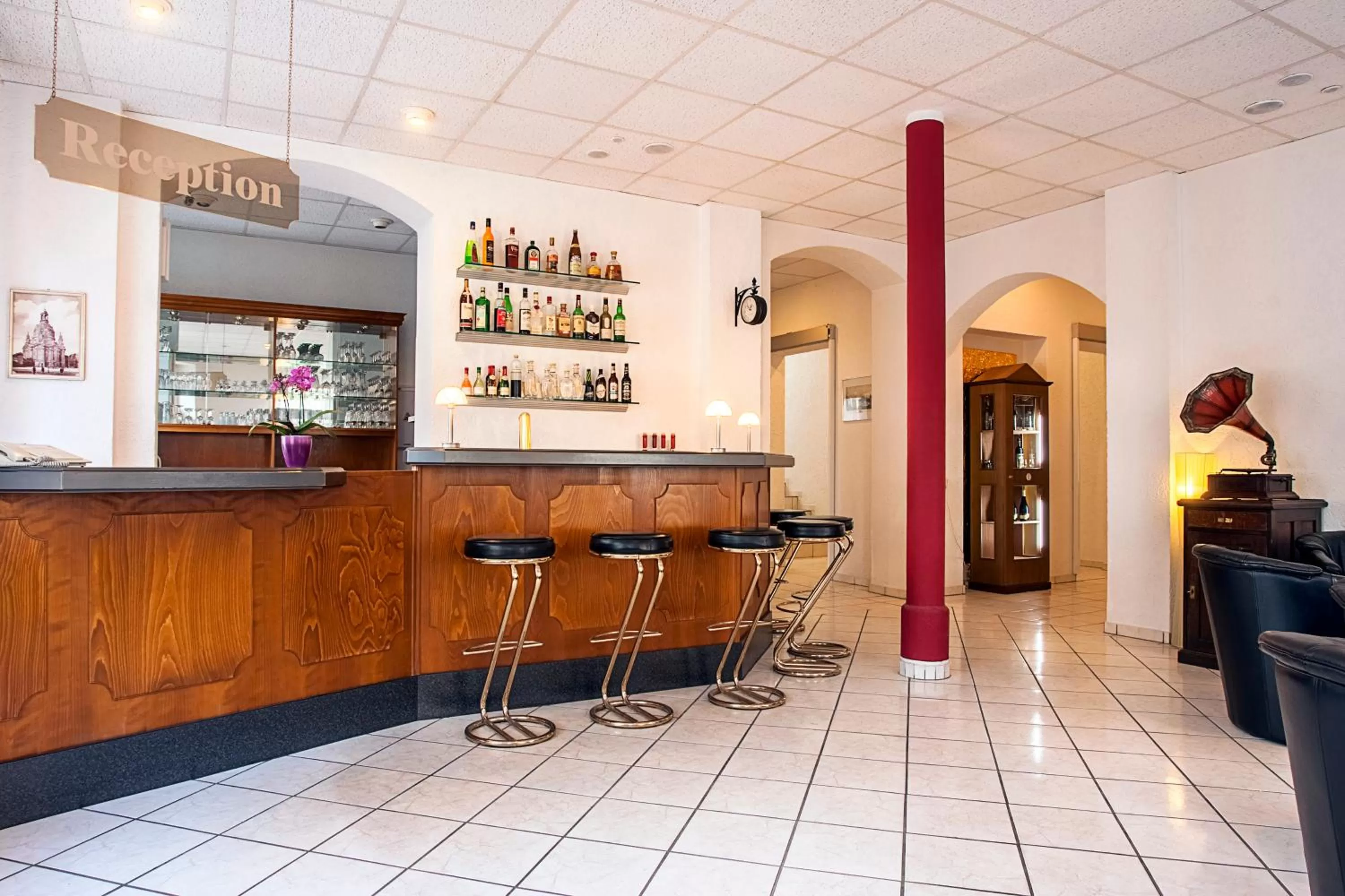 Lobby or reception in Hotel Burgk