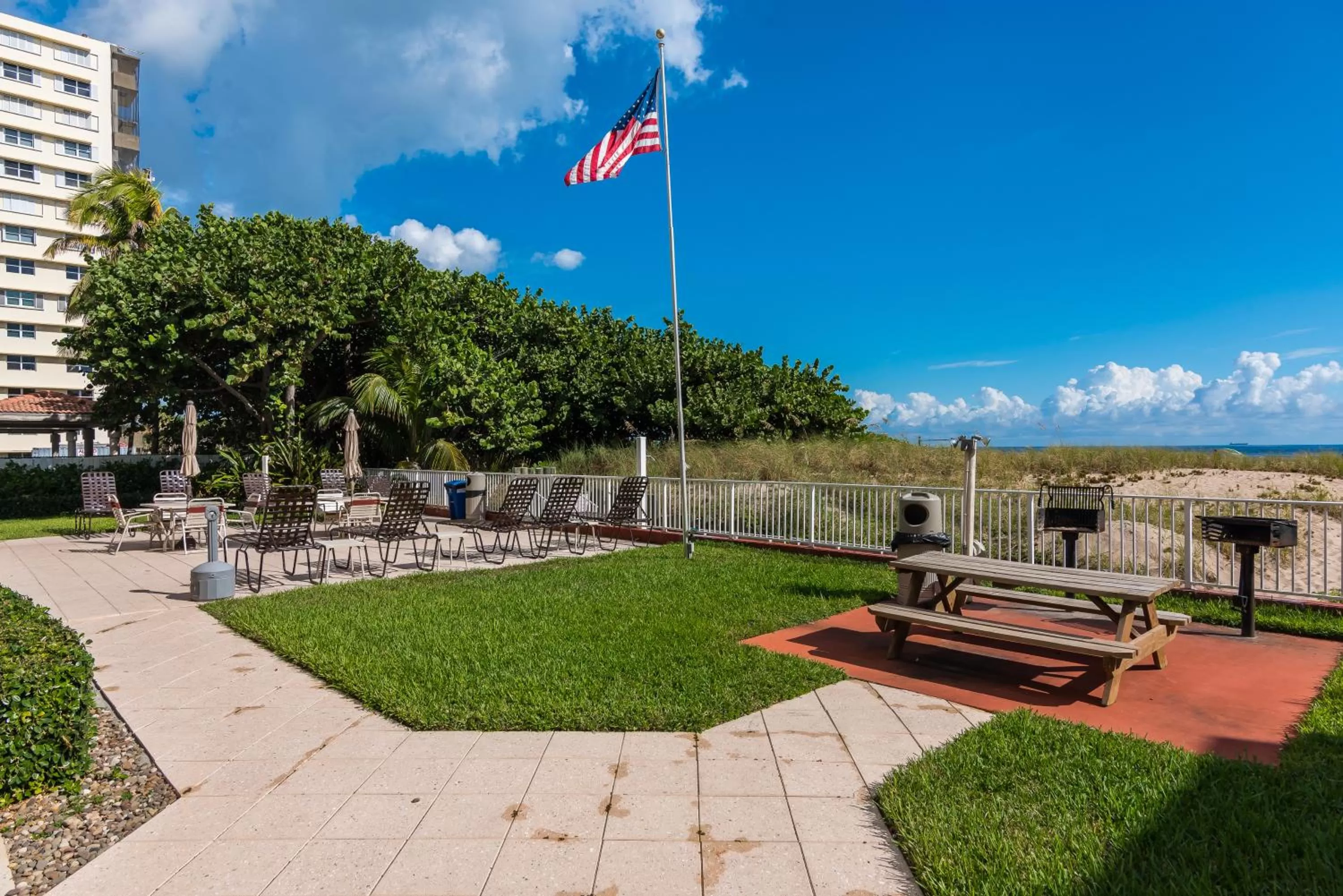 Garden view in La Costa Beach Club