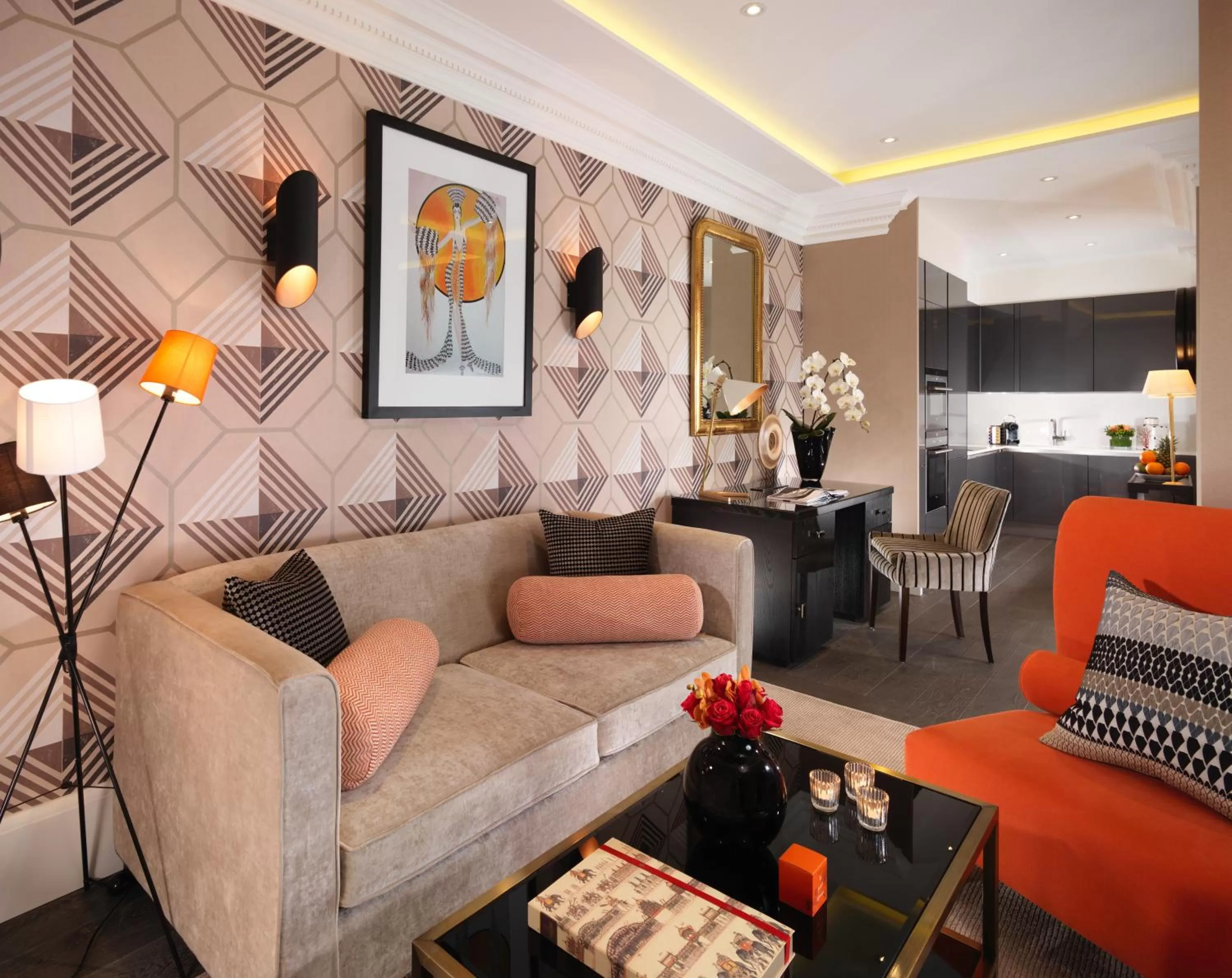 Living room in Flemings Mayfair - Small Luxury Hotel of the World