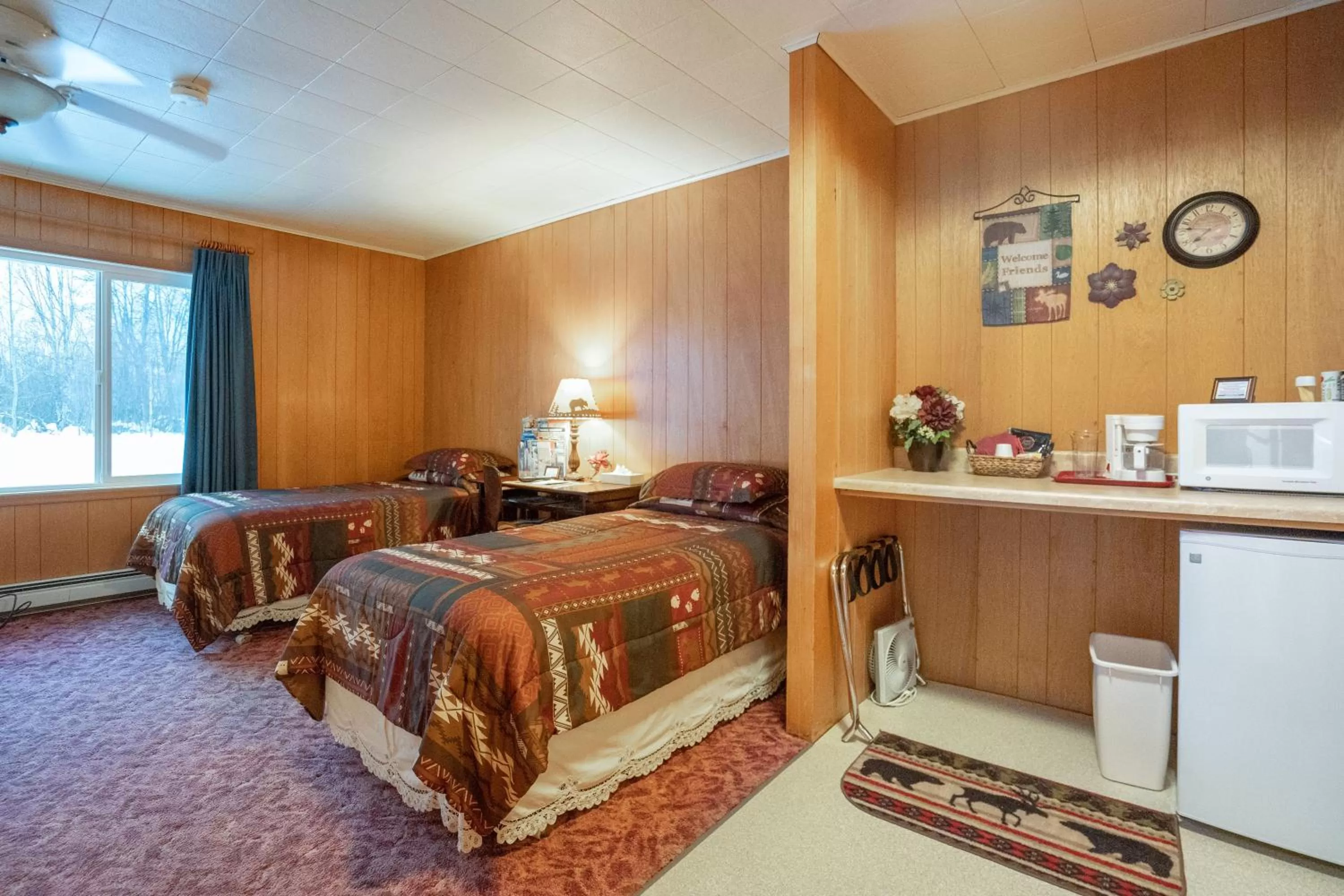 Bed in Talkeetna Inn