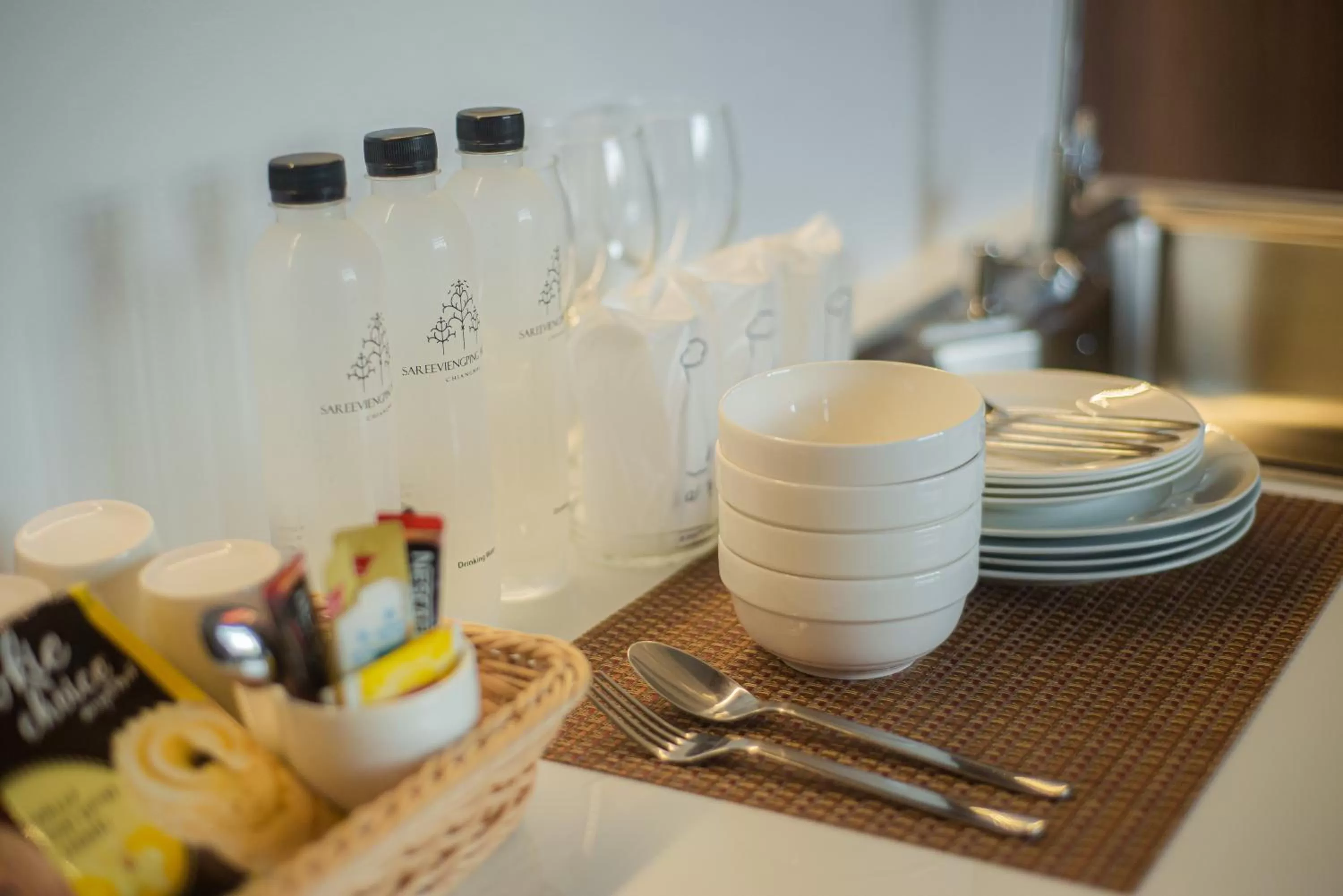 Kitchen or kitchenette in Sareeviengping Hotel Chiangmai
