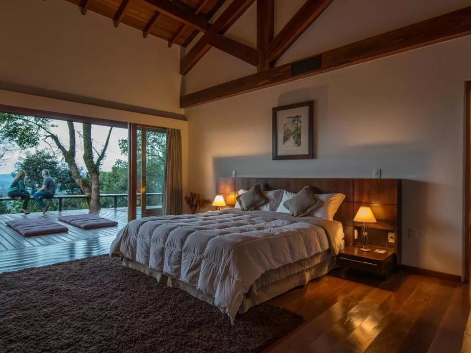 Bed in Kuriuwa Hotel