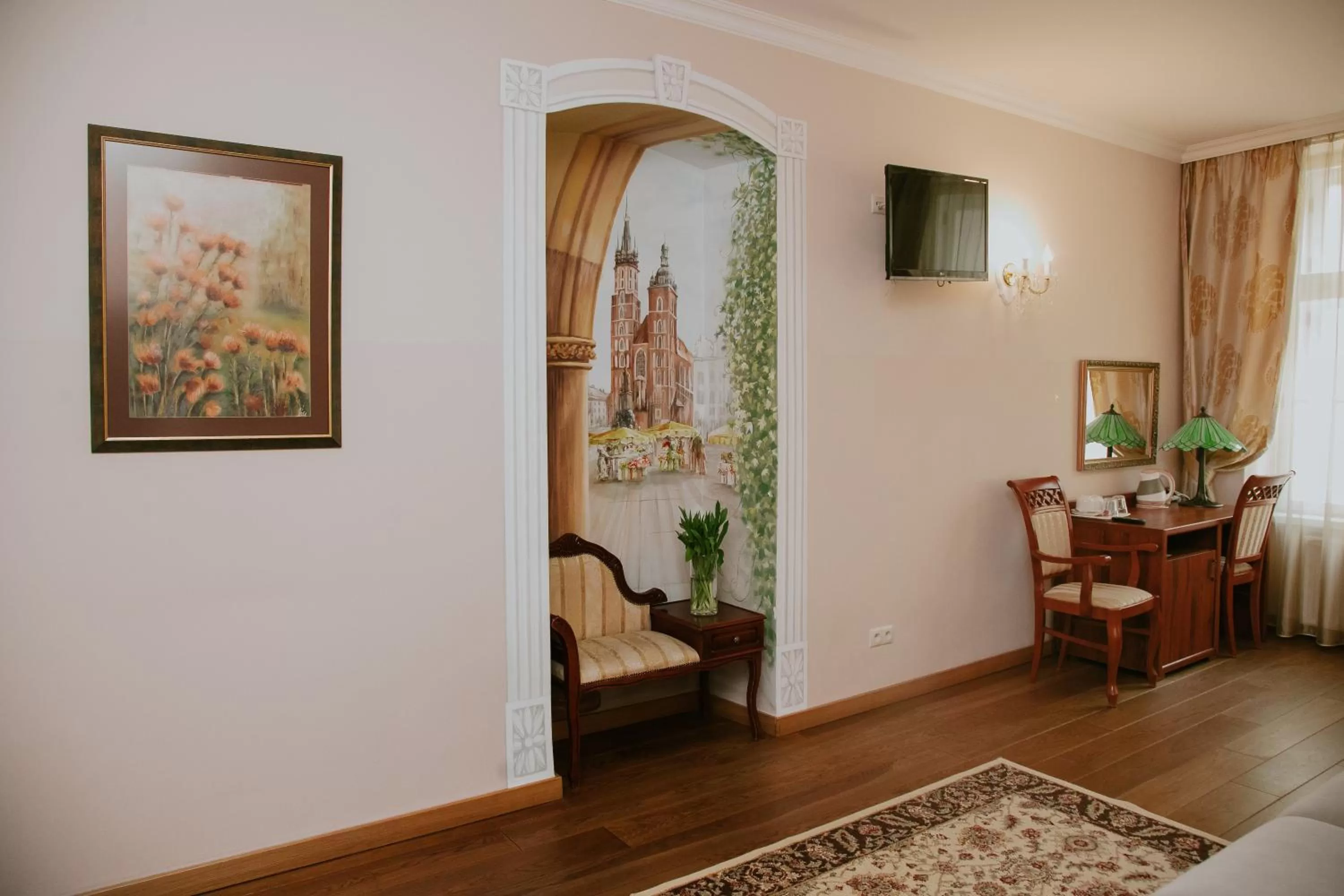 Seating area in Aparthotel Grodzka 21