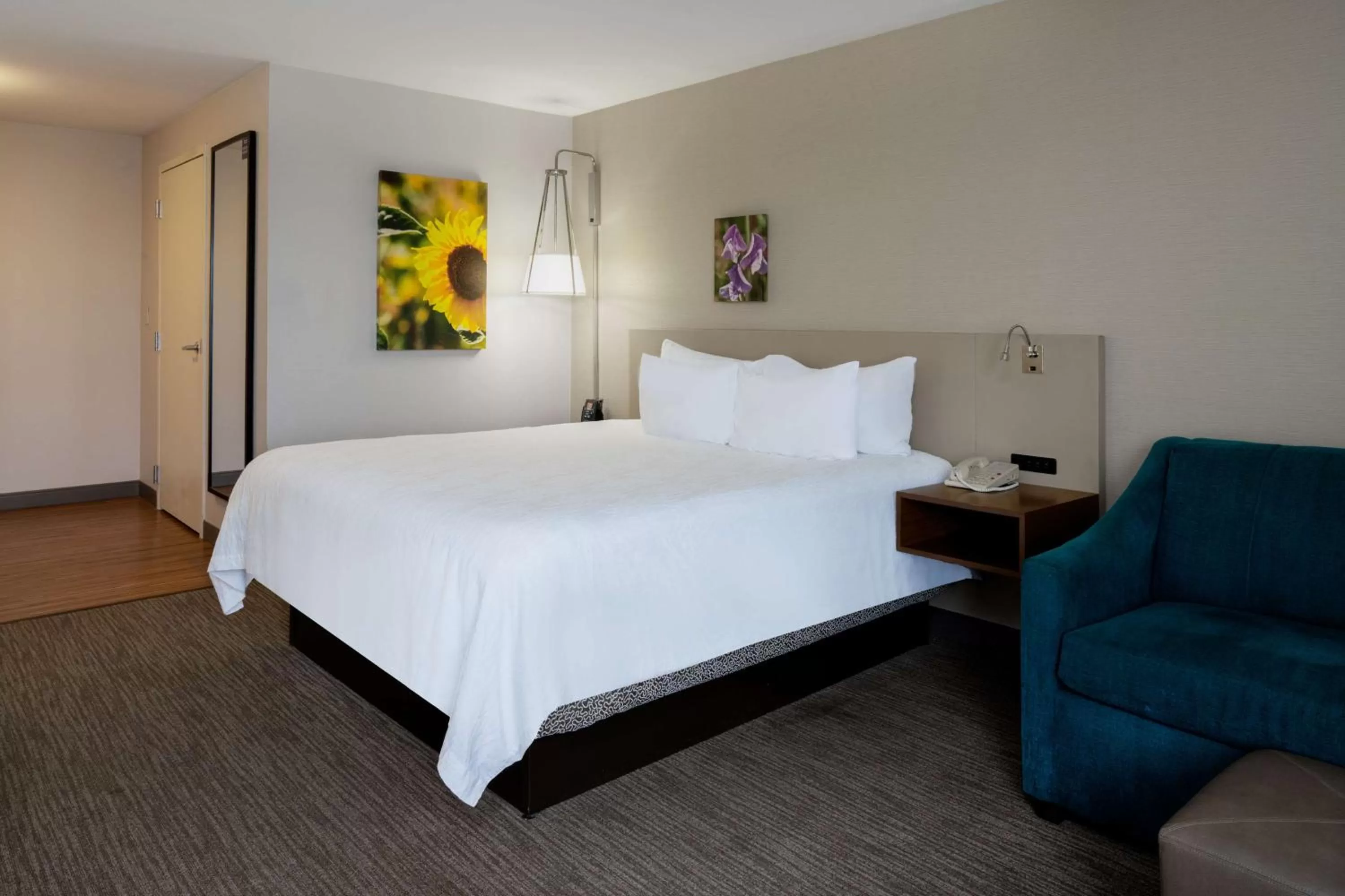 Living room, Bed in Hilton Garden Inn Folsom