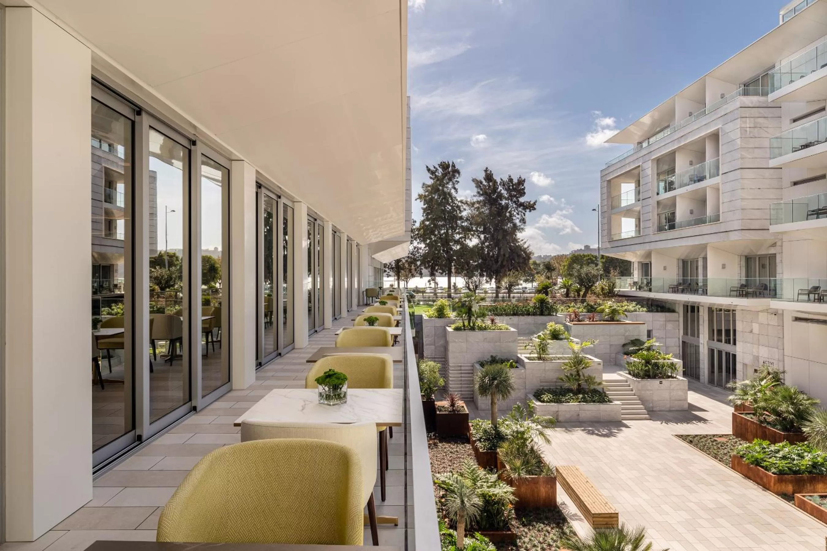 Inner courtyard view in Hyatt Regency Lisbon