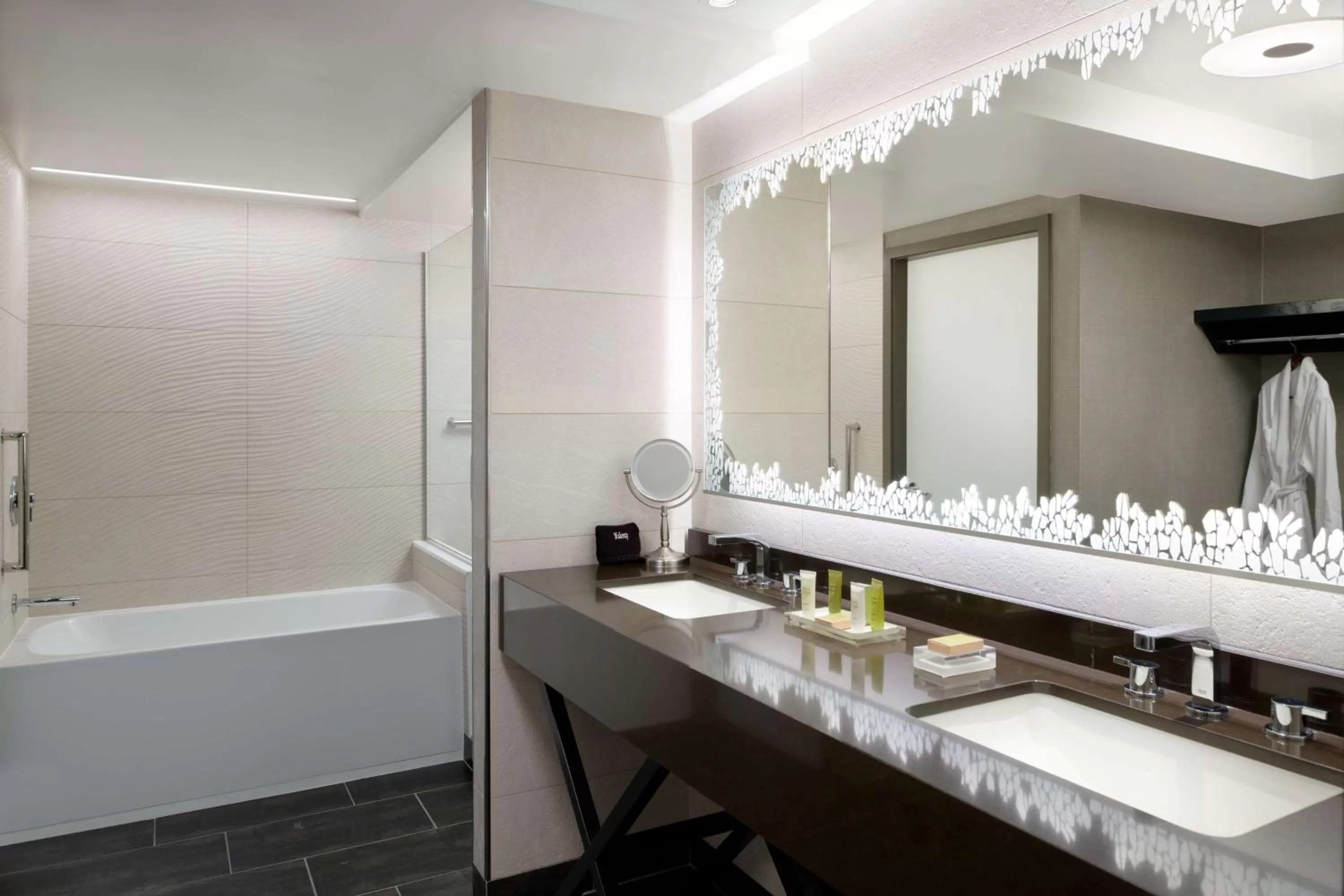 Bathroom in Hilton Washington DC National Mall The Wharf