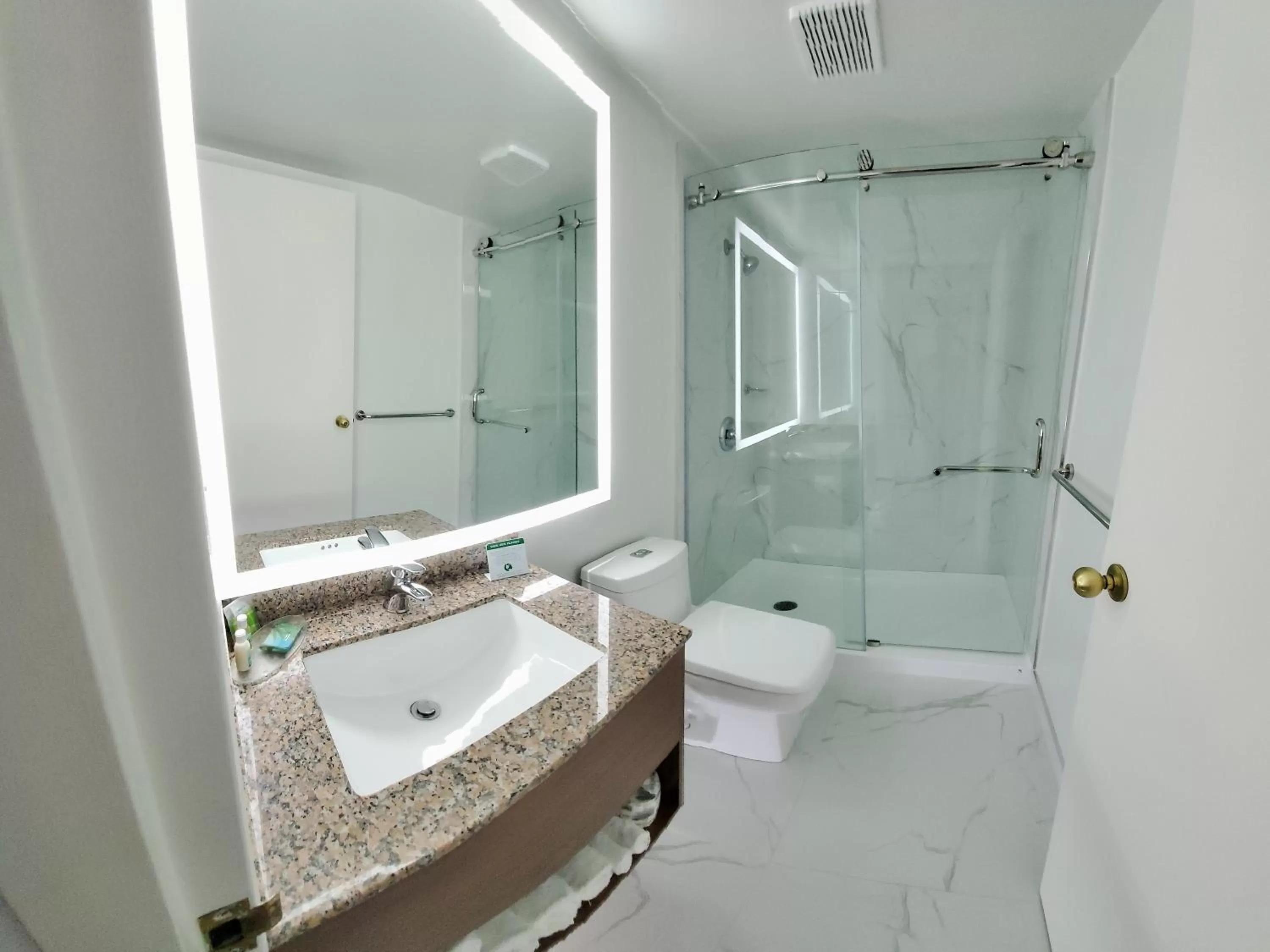 Bathroom in Ramada by Wyndham Miramichi New Brunswick