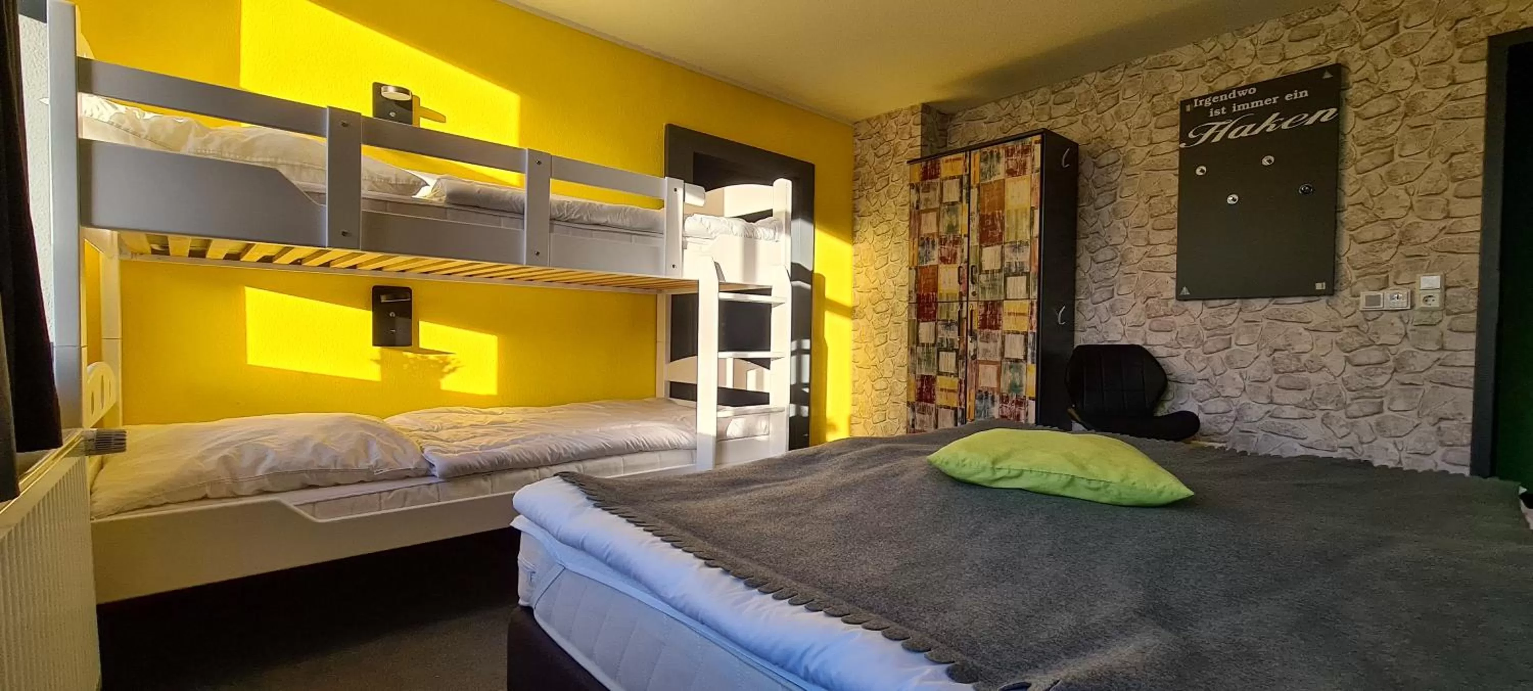 Bed, Bunk Bed in Harz Hostel