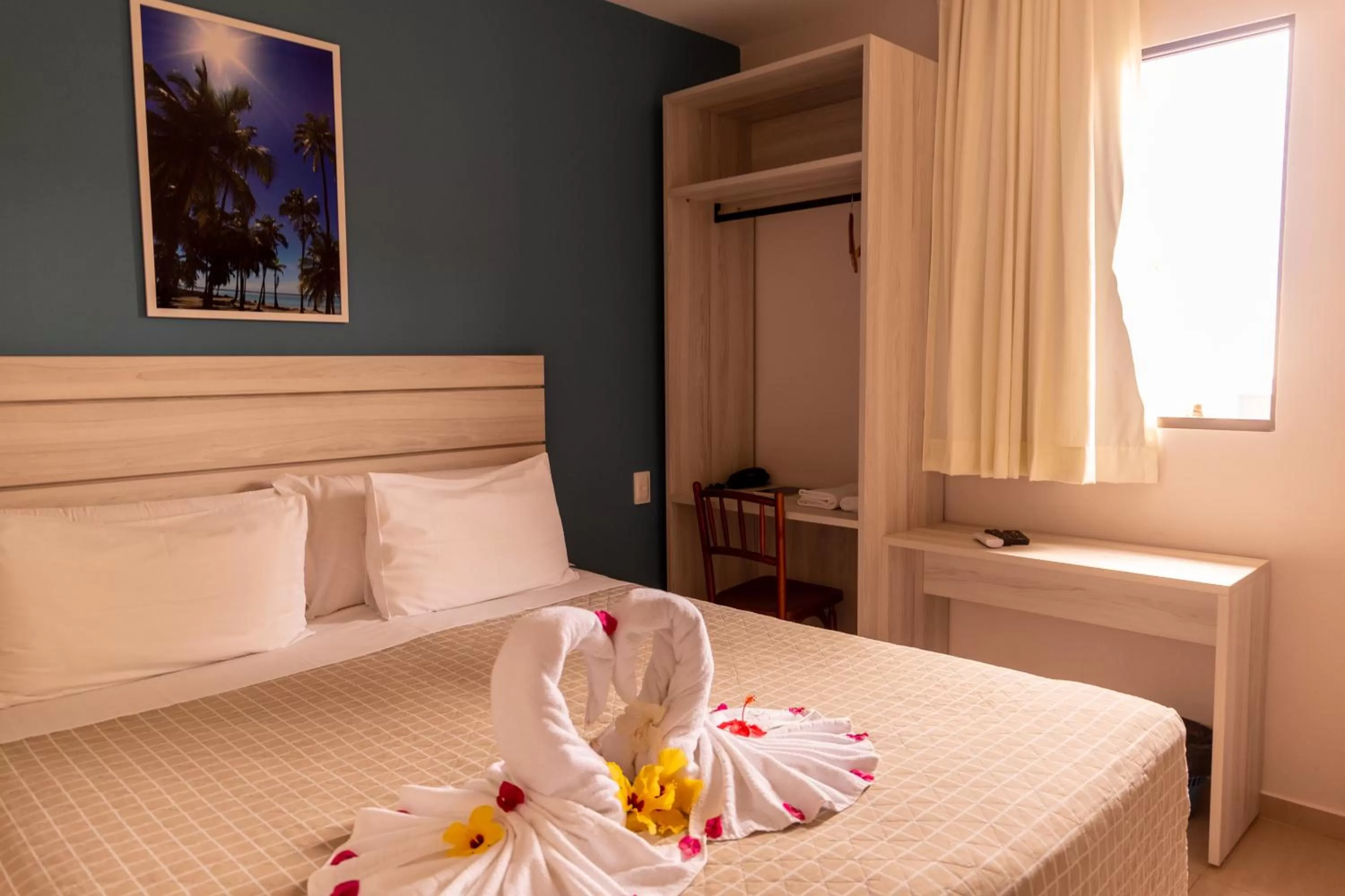 Bed in Pousada Mariluz