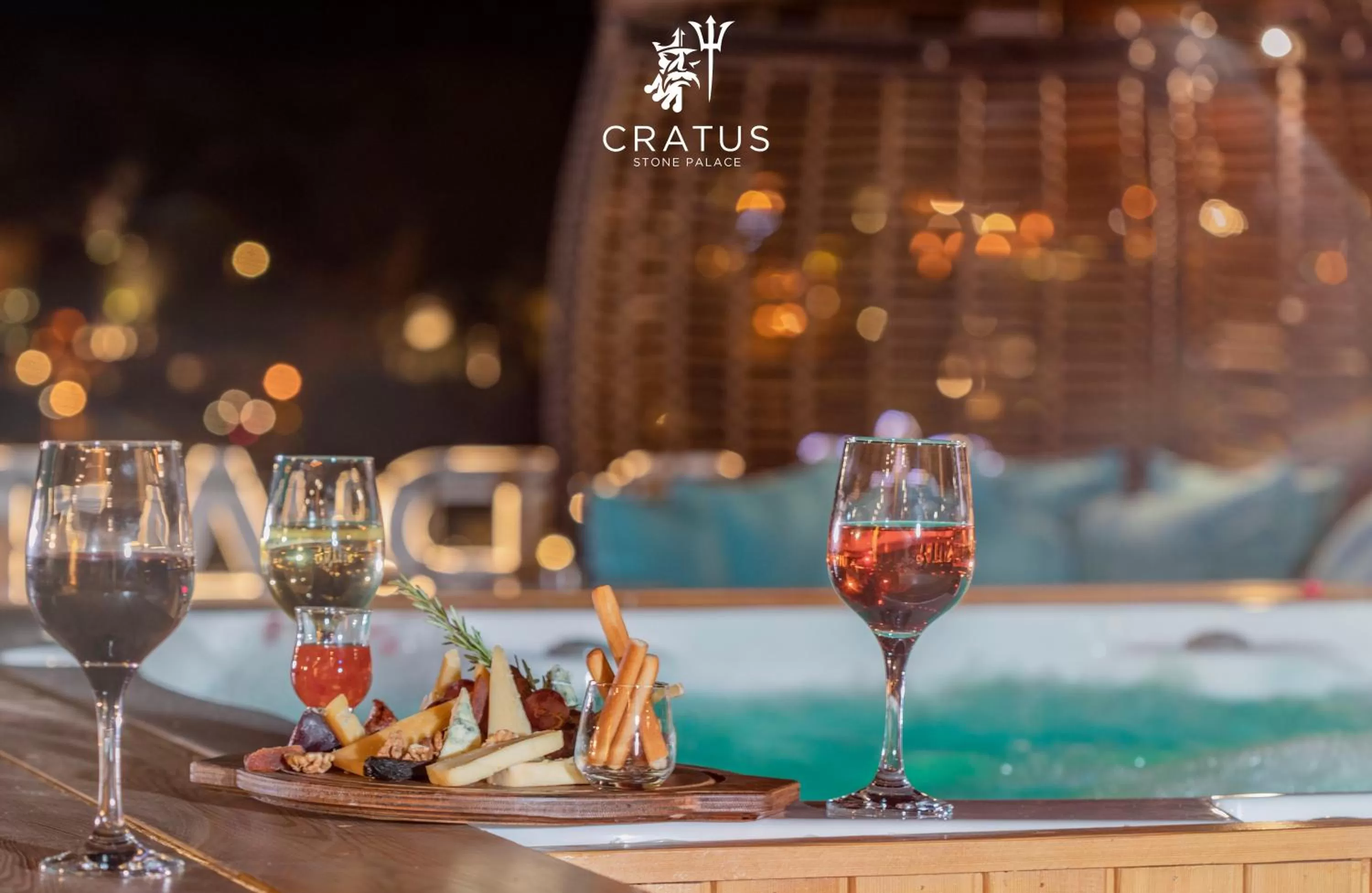 Hot Tub in Cratus Stone Palace