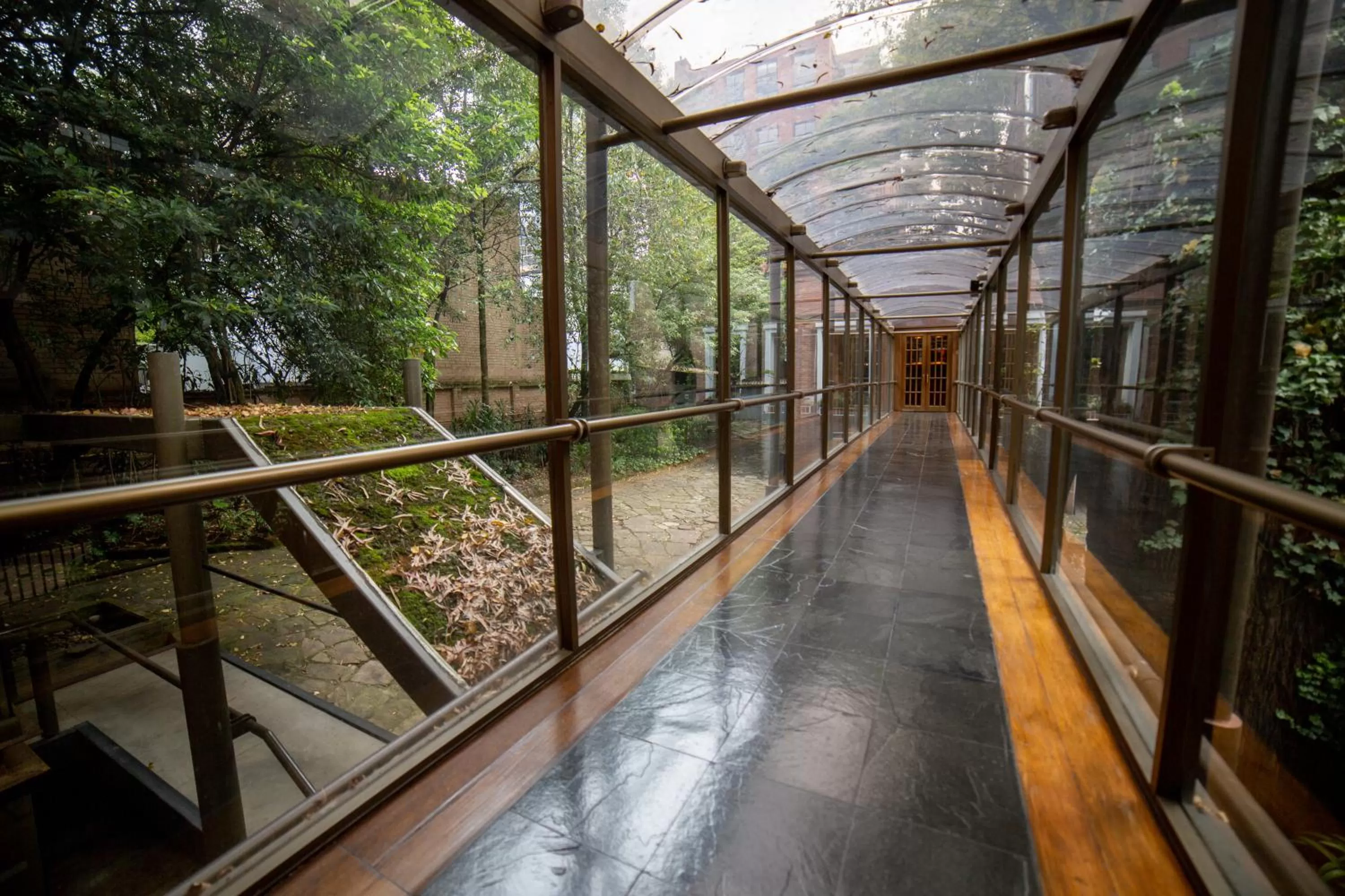 Patio in Hotel Portón de la Cabrera