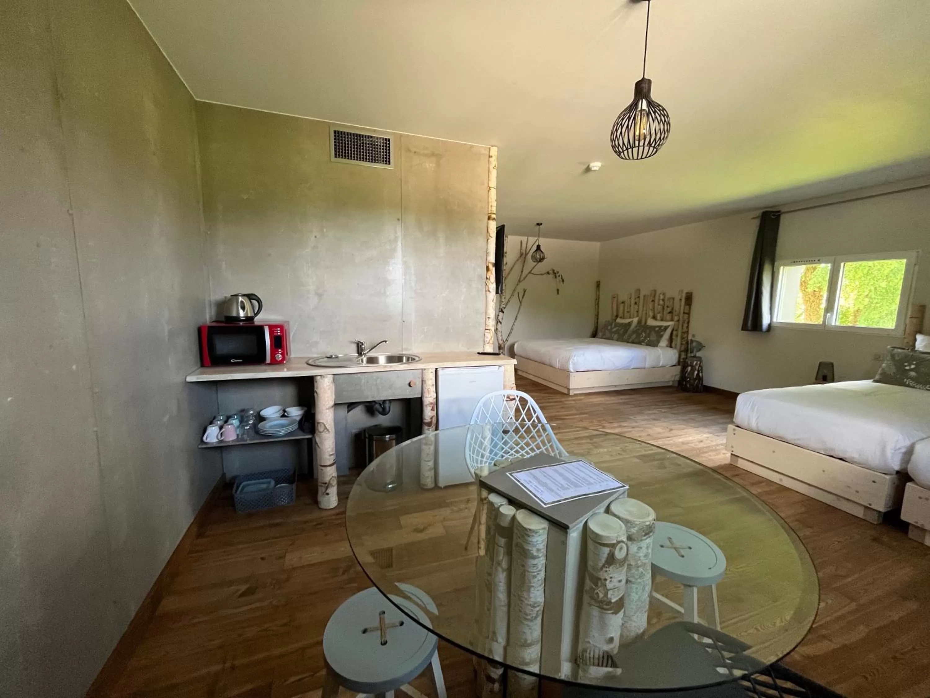 Bed in Hôtel En Tilleul