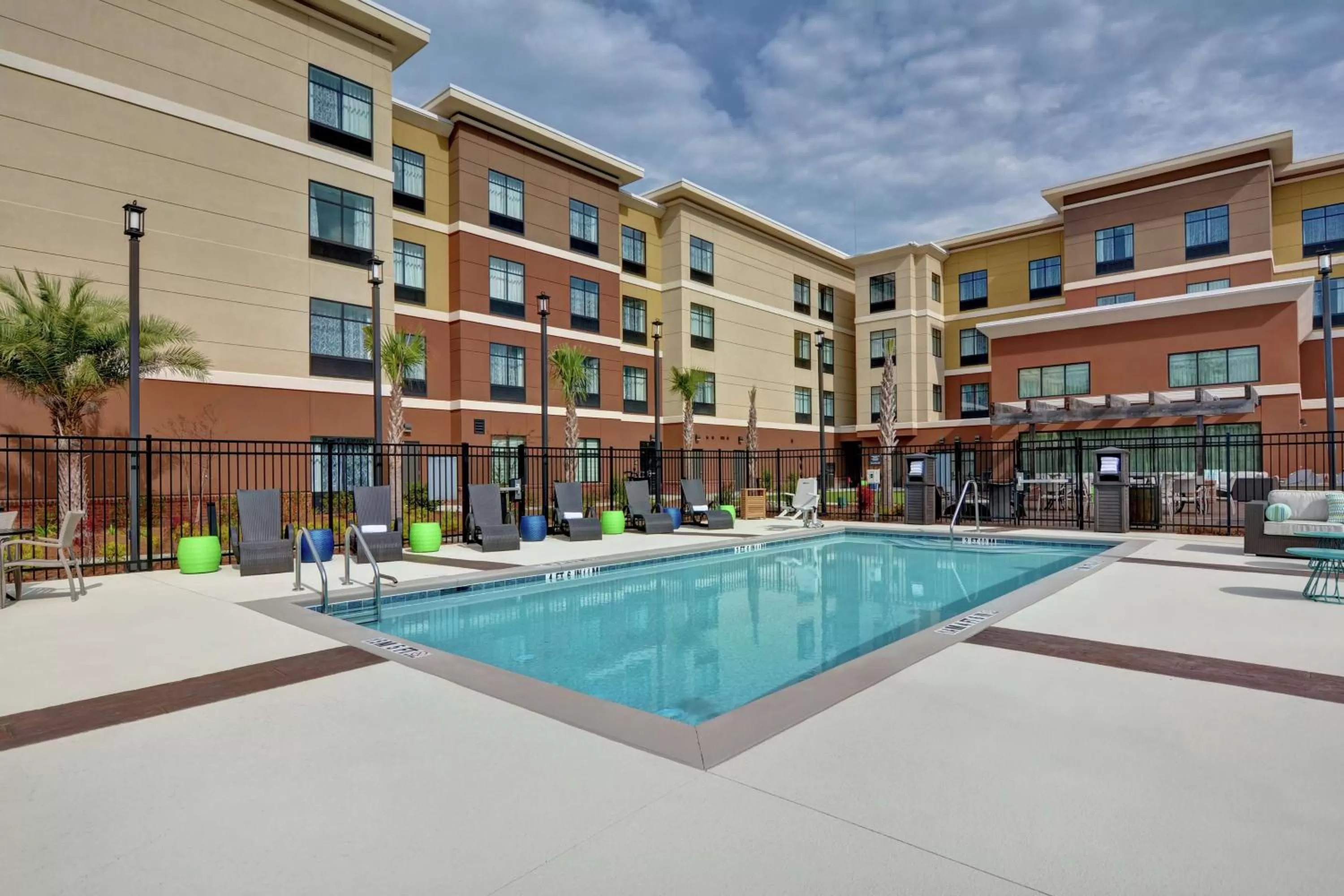 Pool view in Homewood Suites By Hilton Savannah Airport