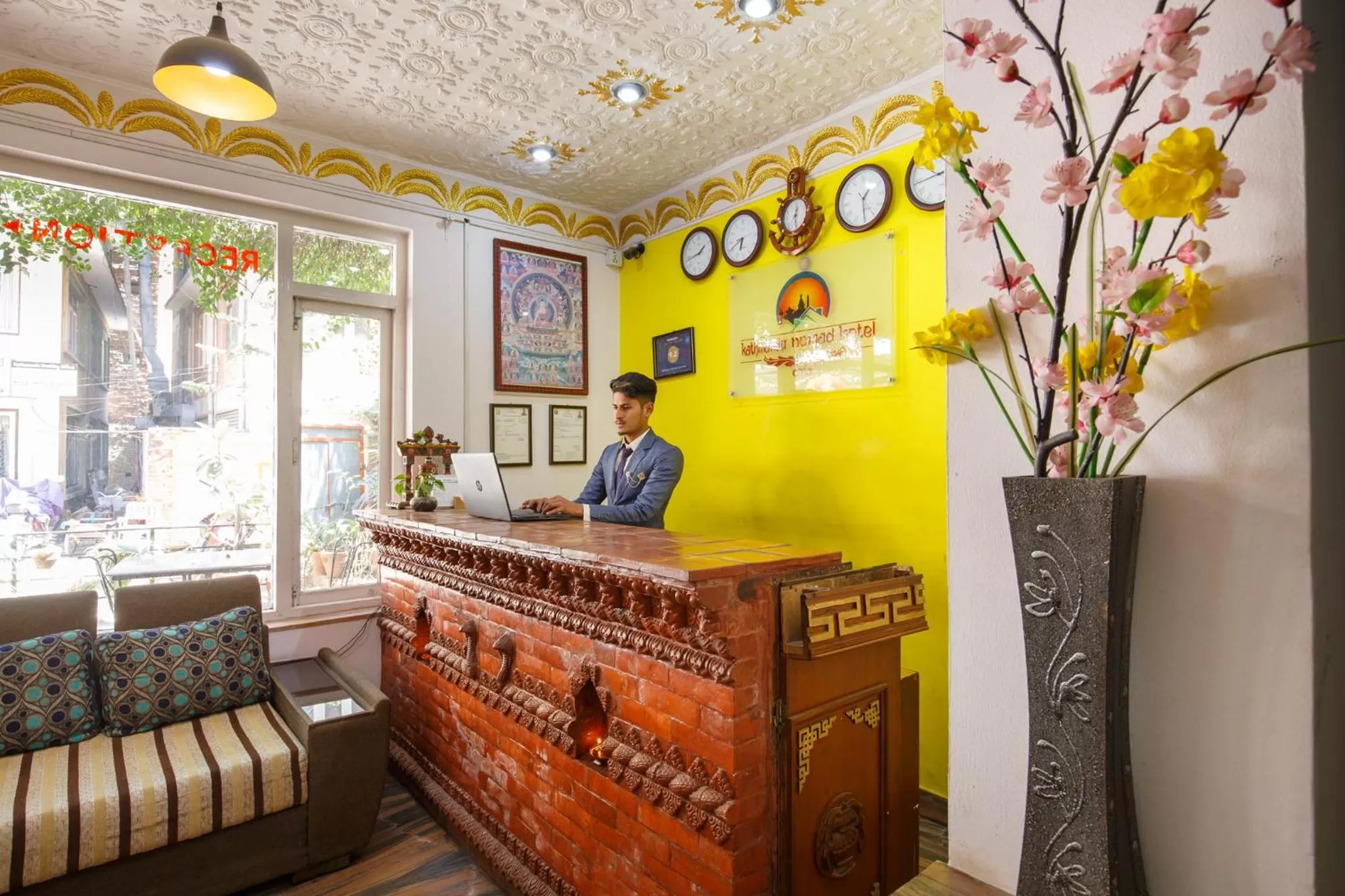 Lobby/Reception in KATHMANDU NOMAD HOTEL
