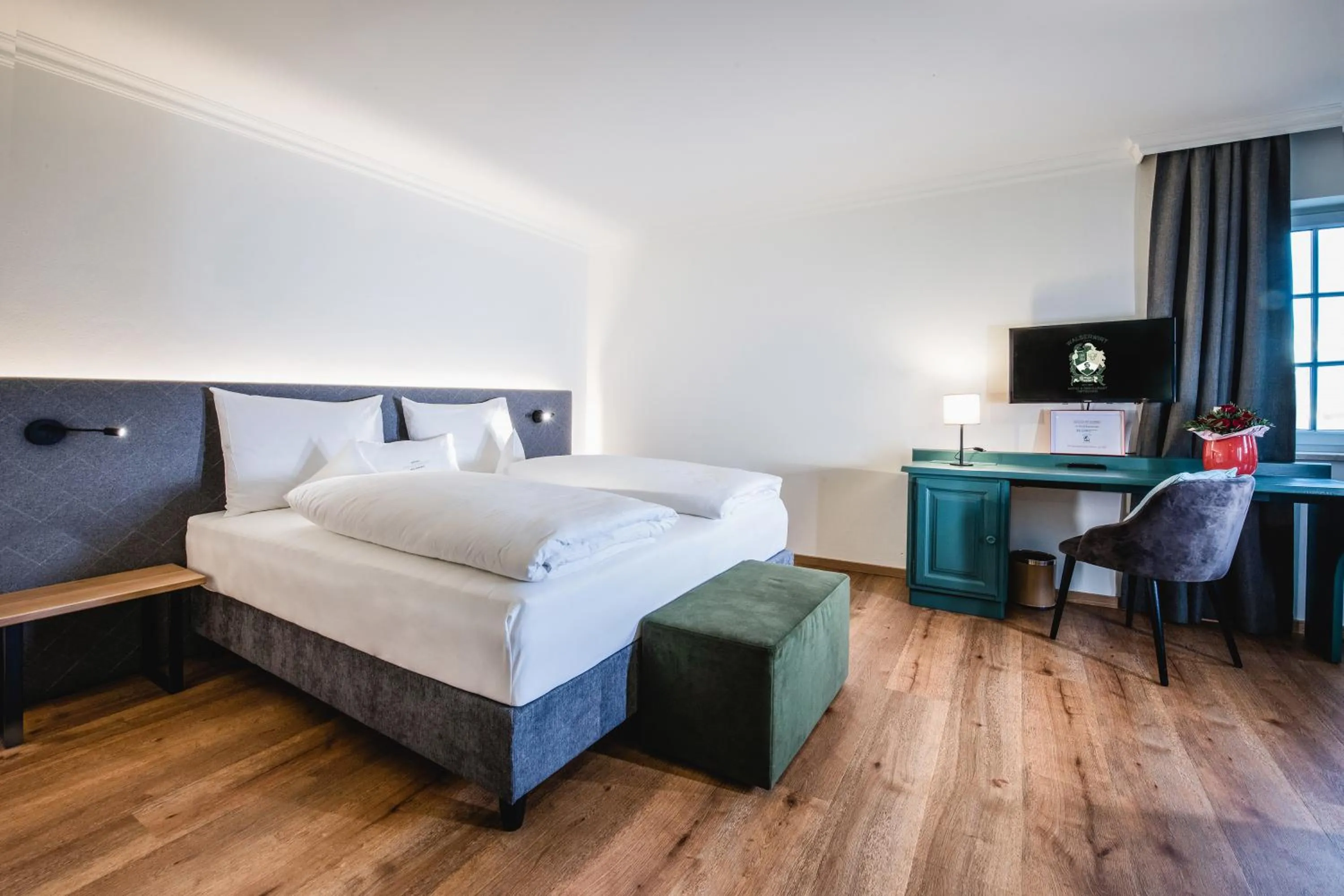 Bed in Hotel Walserwirt