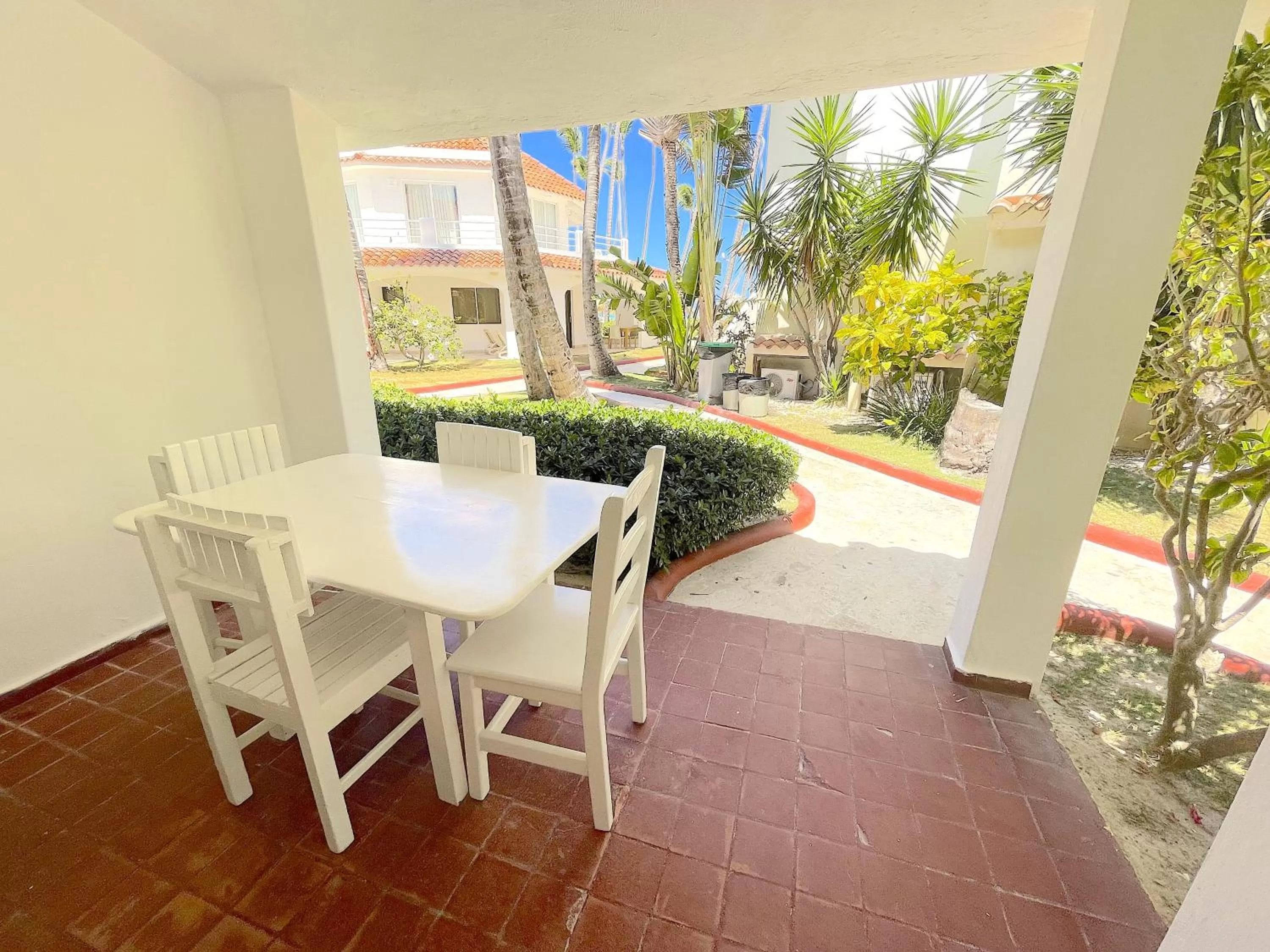 Patio in CARIBBEAN GALAXY HOTEL Los Corales BAVARO BEACH CLUB & SPA