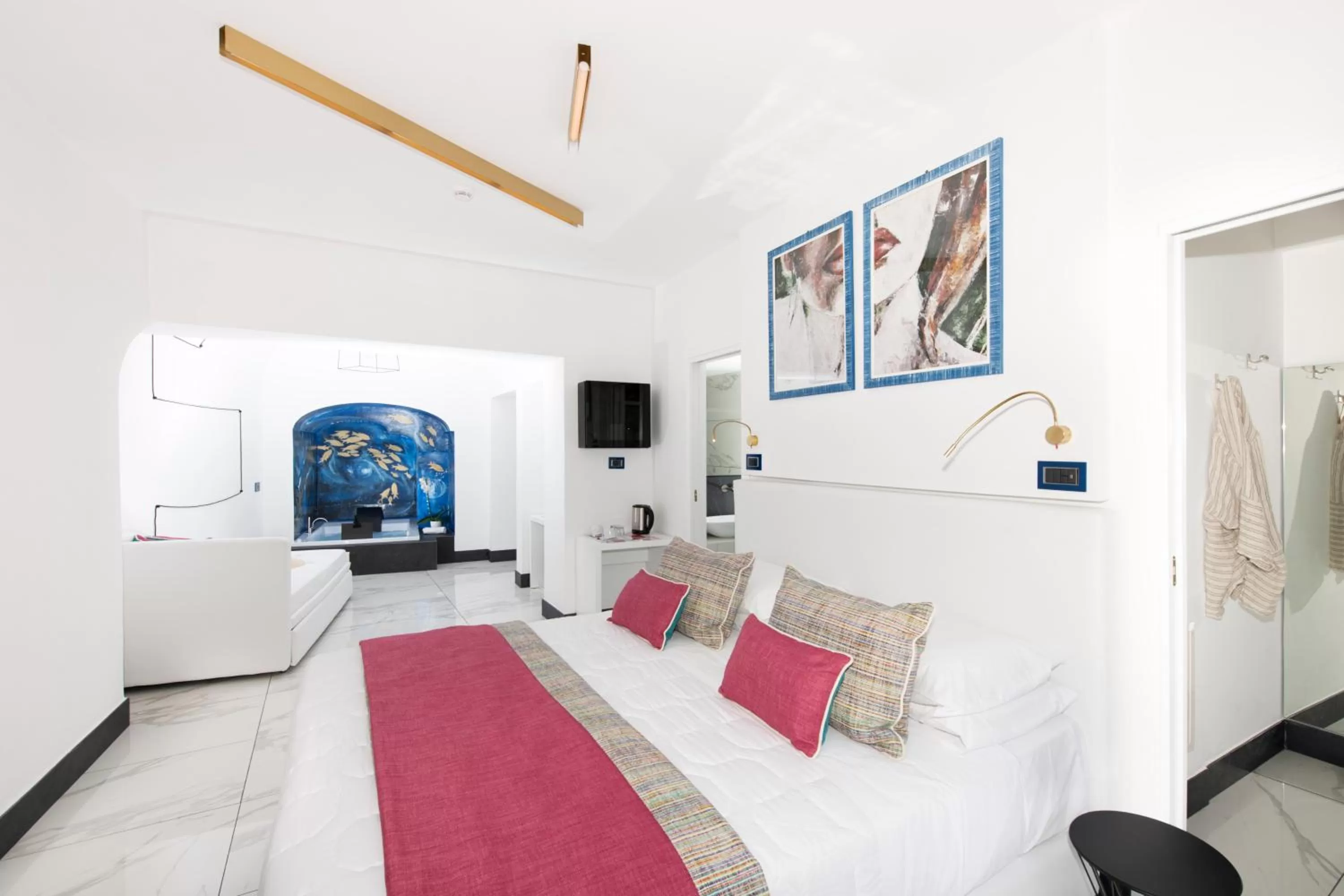 Photo of the whole room, Bed in Positano Art Hotel Pasitea