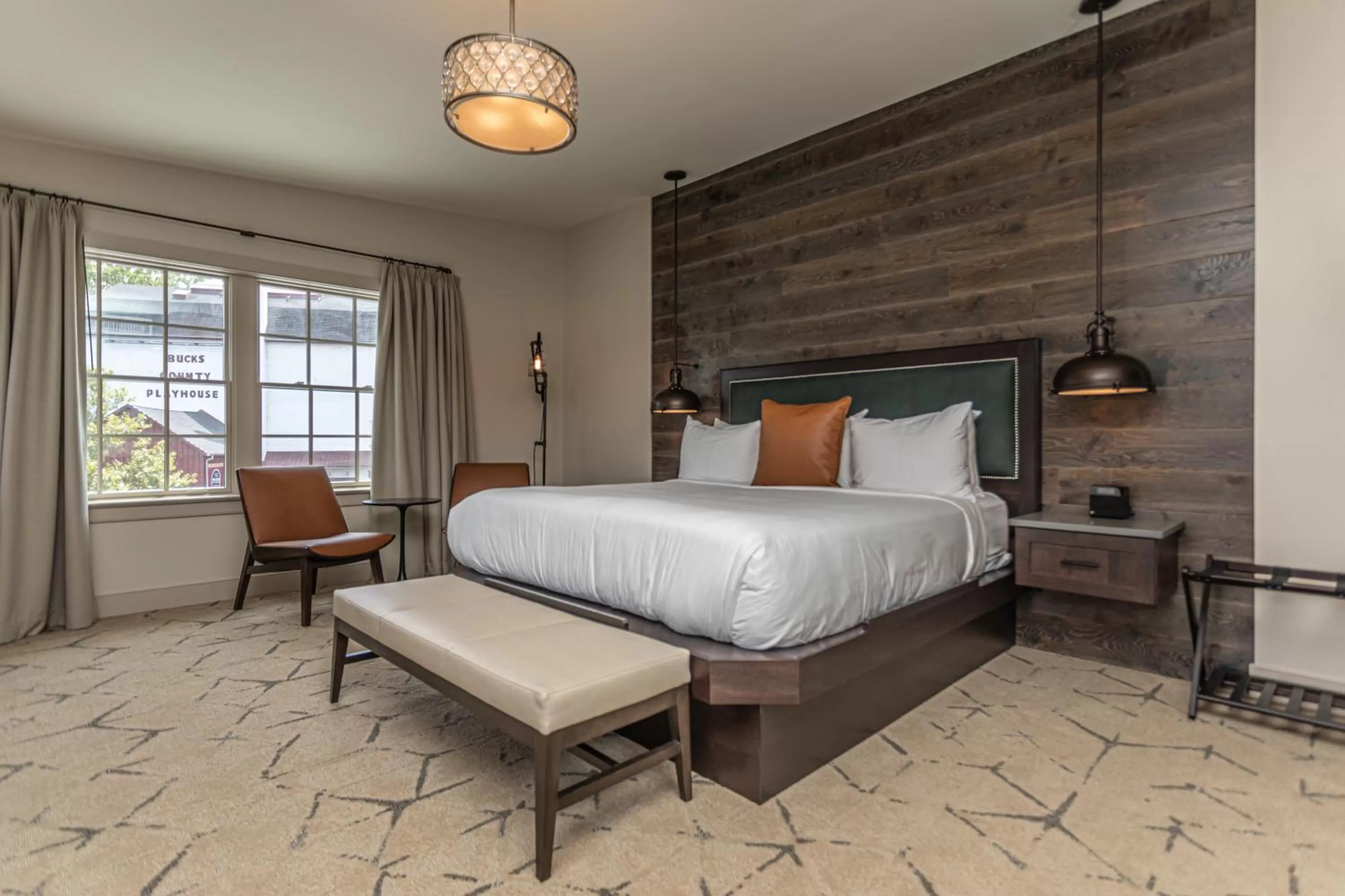 Bed in Ghost Light Inn