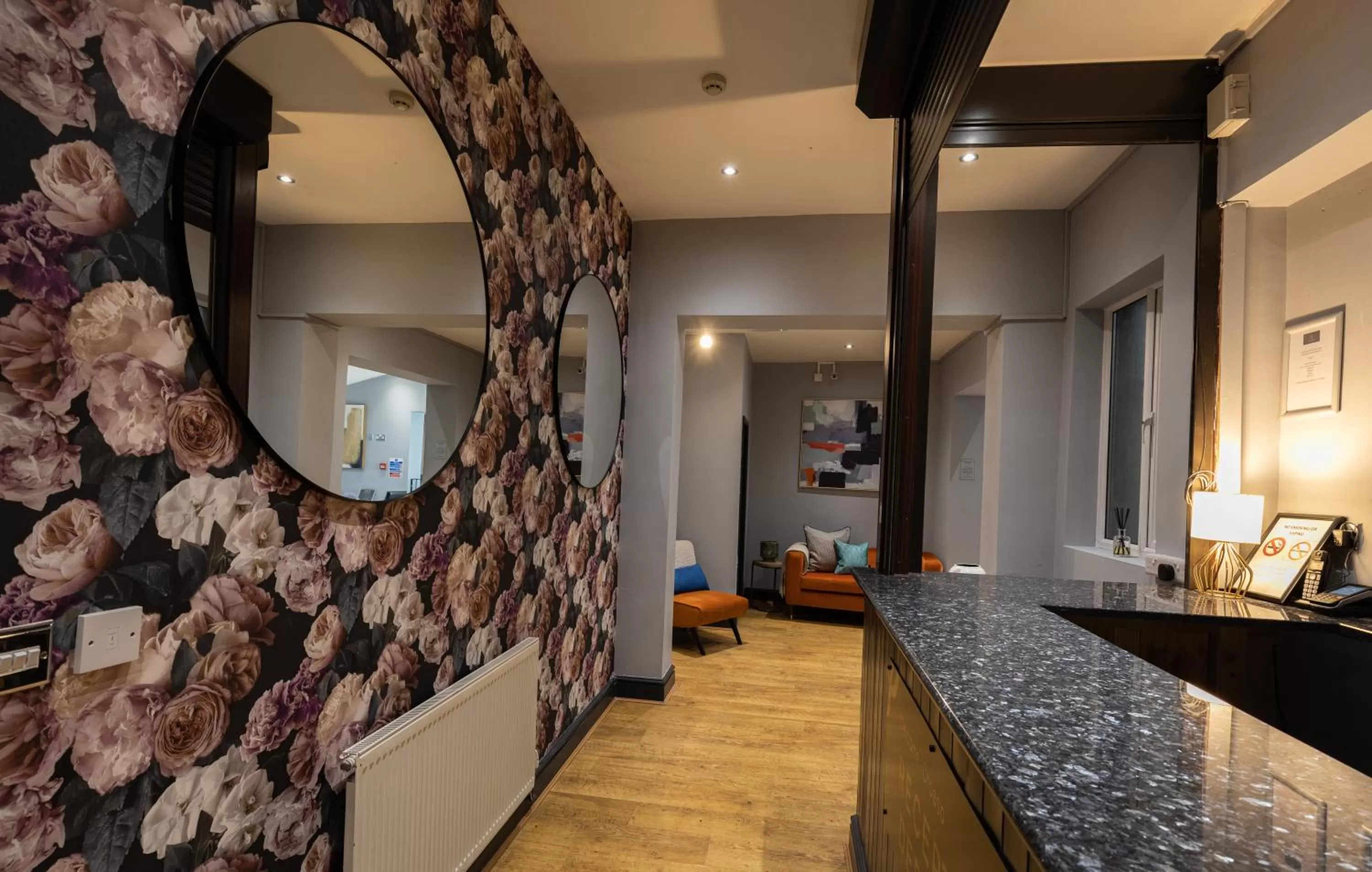 Lobby or reception in The Angharad Hotel and Restaurant