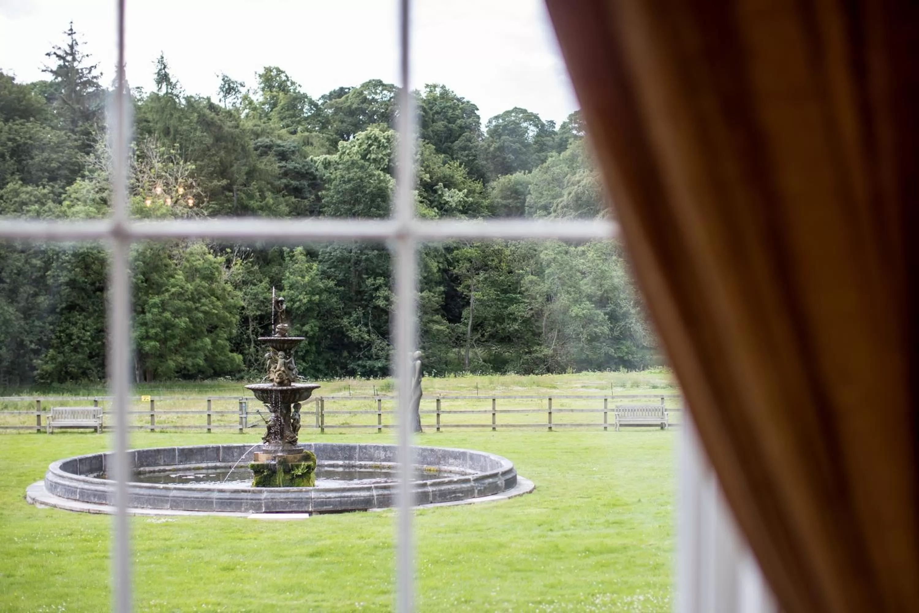 Garden view in Melville Castle Hotel