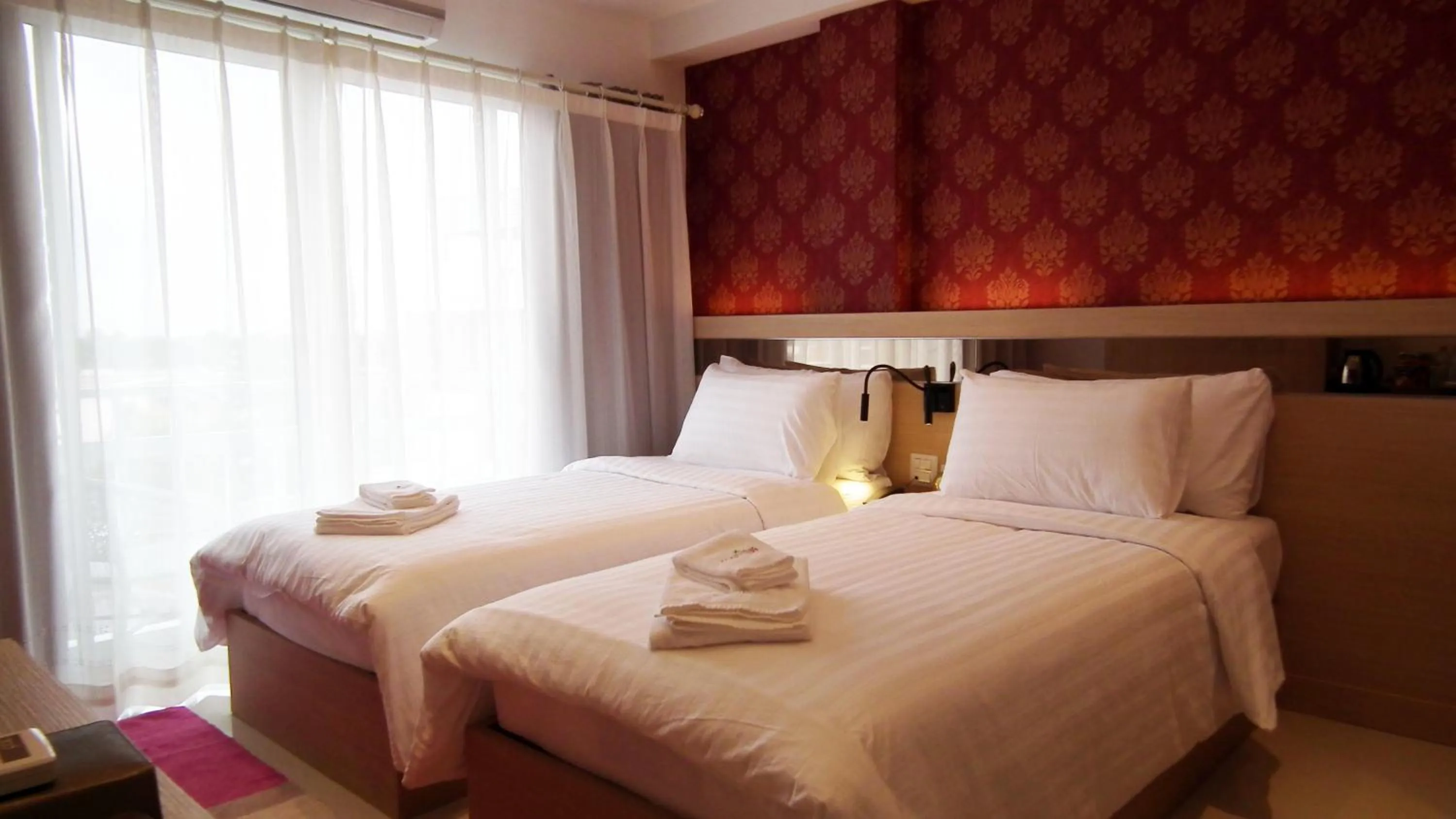 Decorative detail, Bed in Kavin Buri Green Hotel