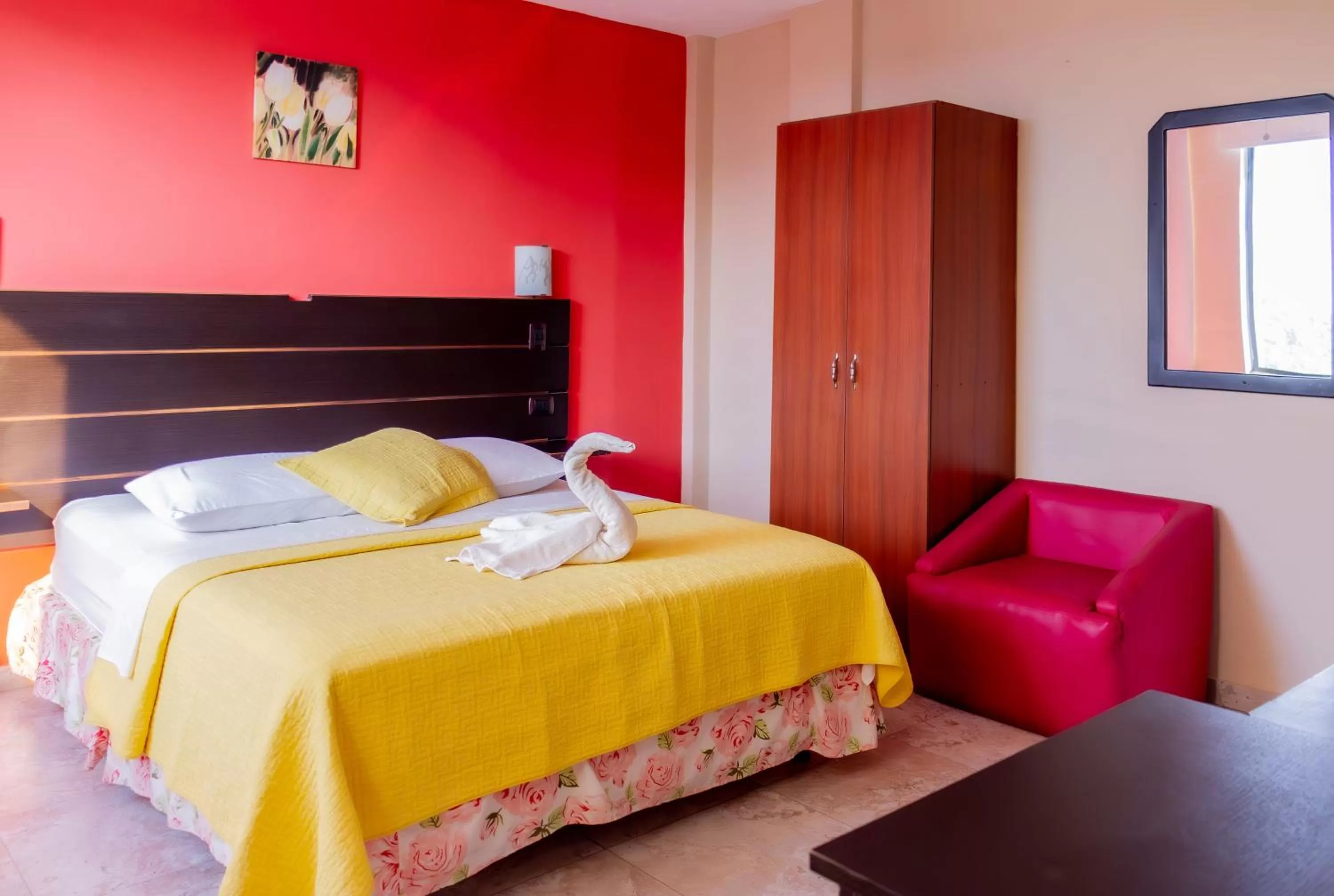 Bed in Hostal Antares