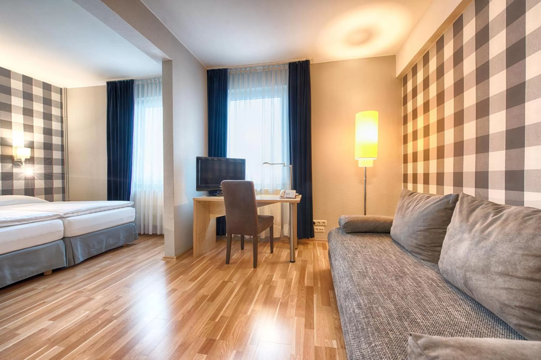 Photo of the whole room, Bed in enjoy hotel Berlin City Messe