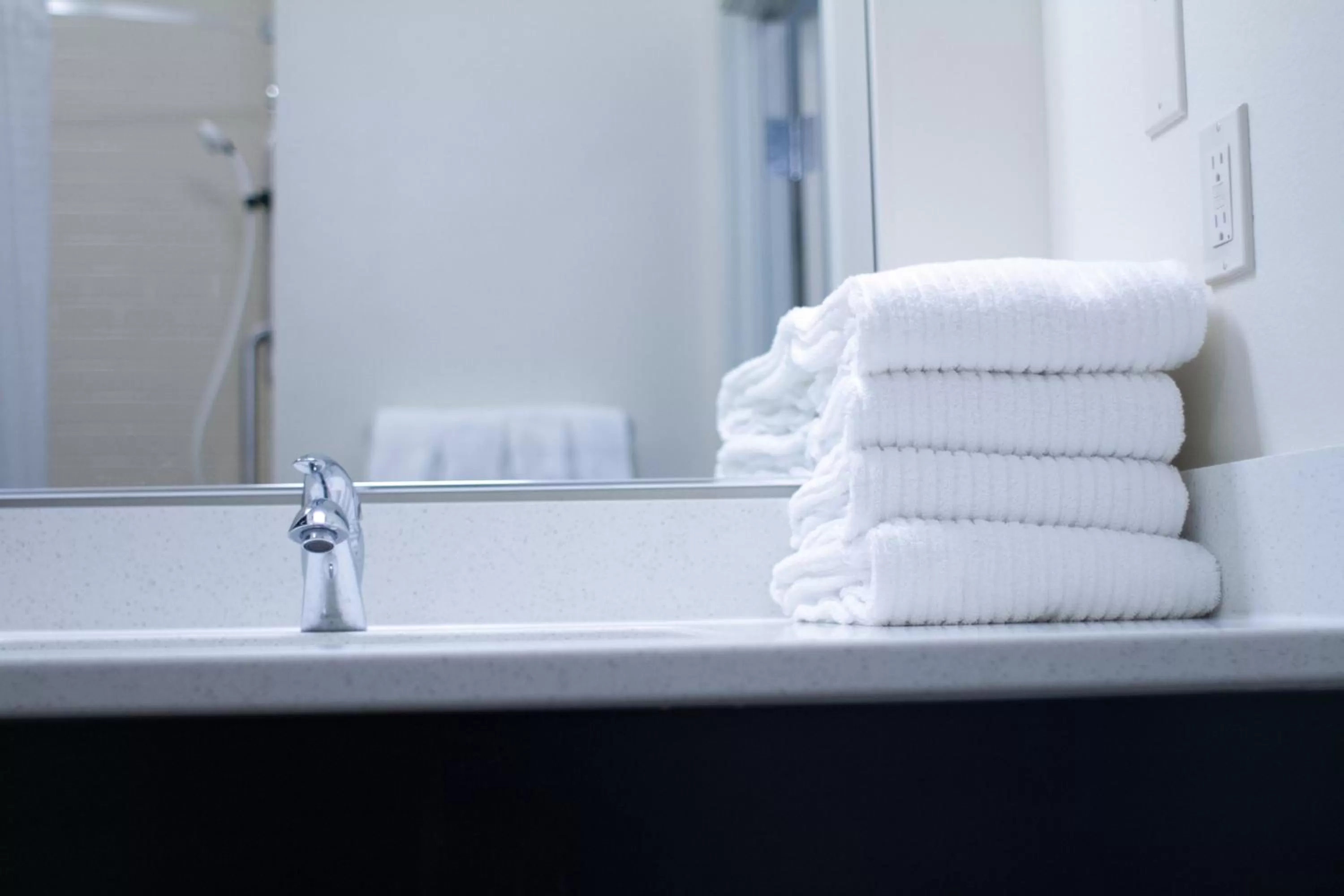 Bathroom in Candlewood Suites Fargo-North Dakota State University by IHG