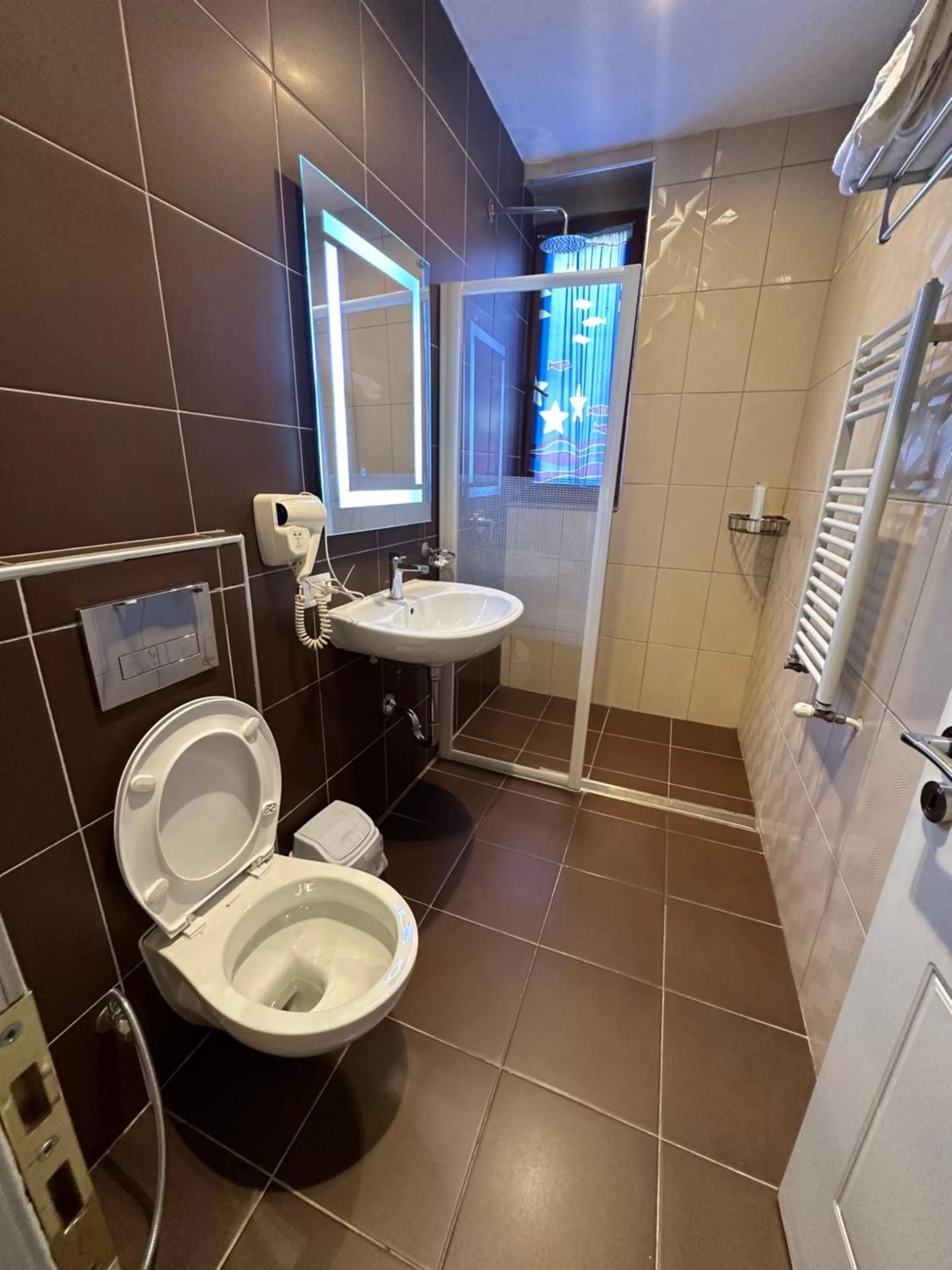 Shower in Hotel Gjallica