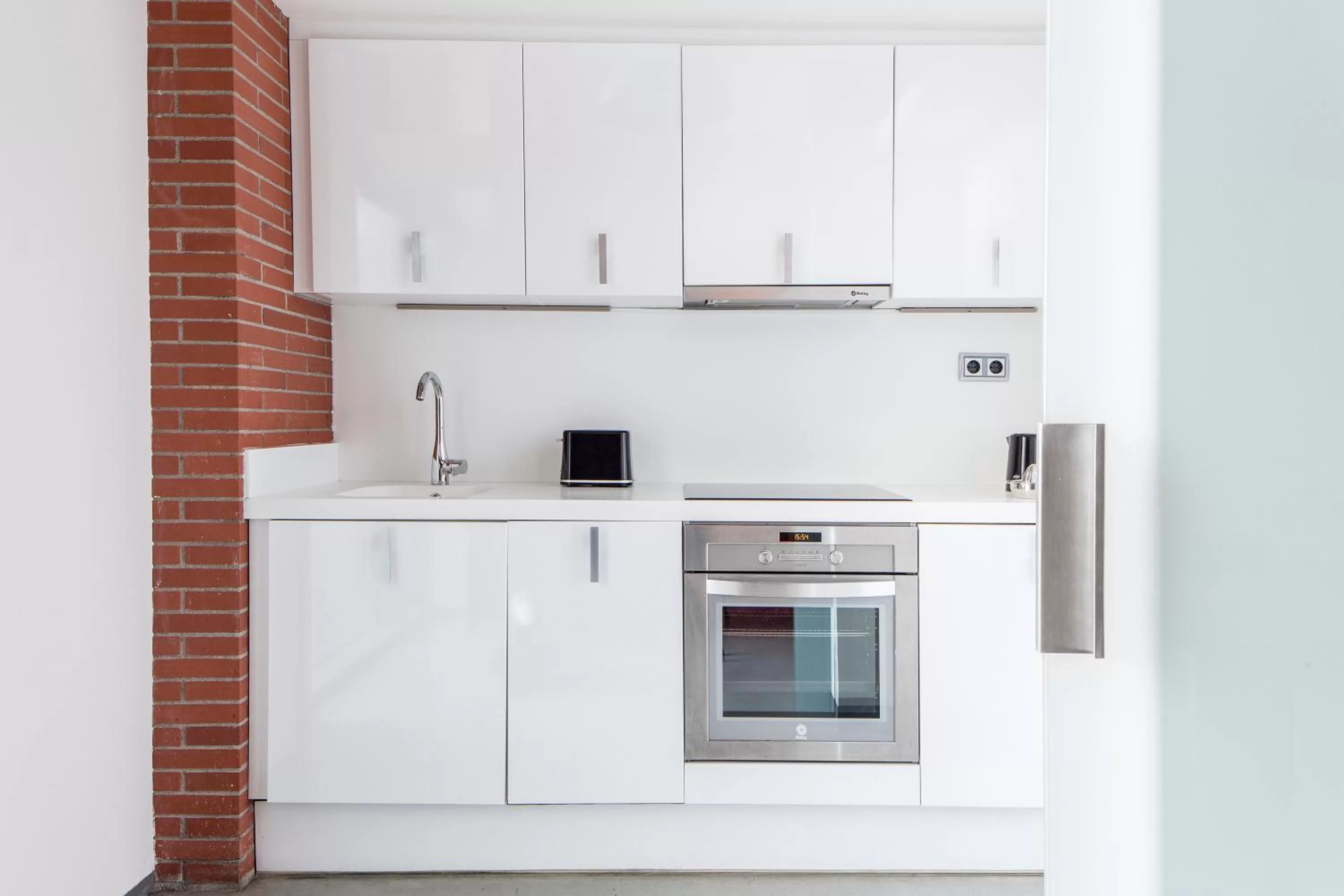 Kitchen or kitchenette in Barcelona Apartment Republica