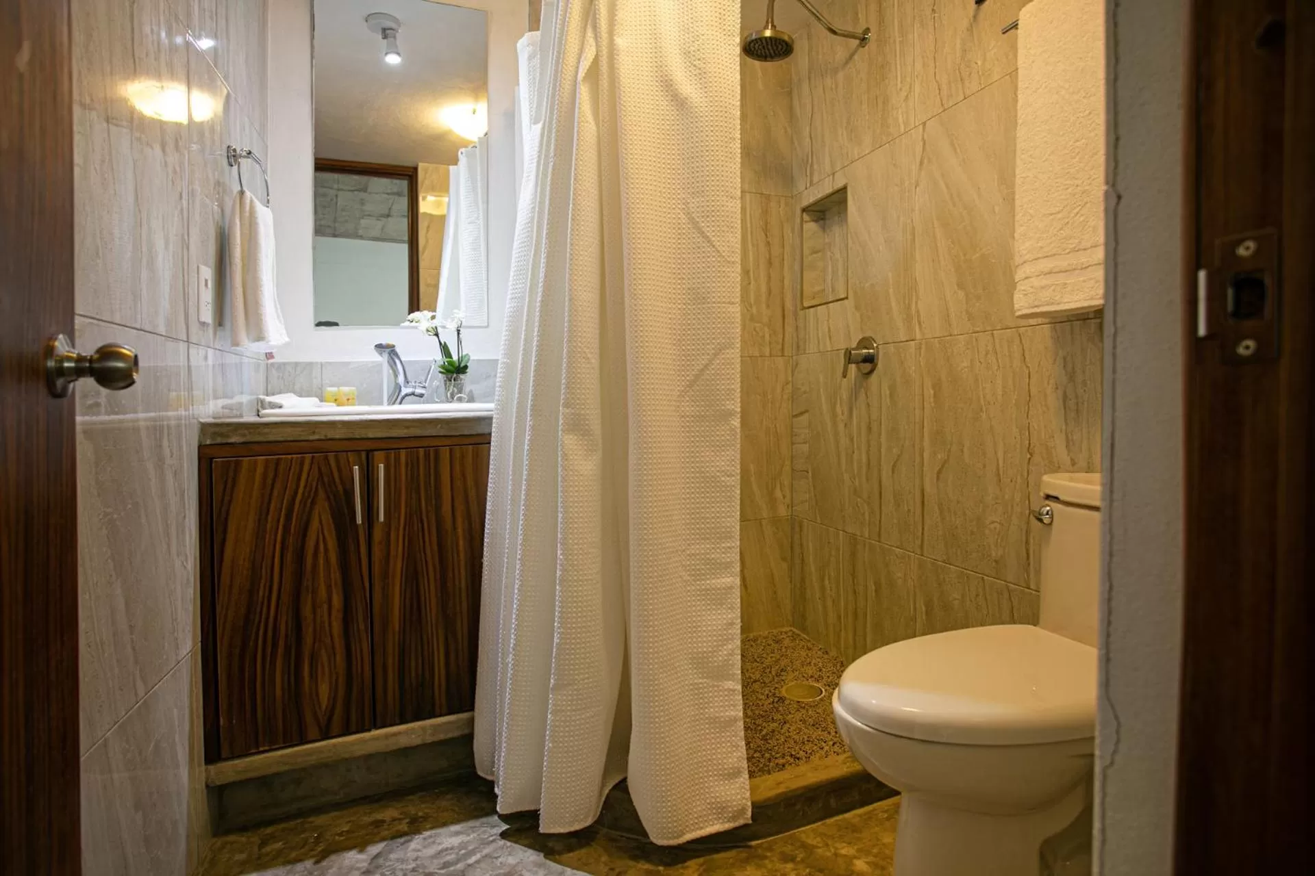 Shower in Casitas Miramar Puerto Vallarta Malecón