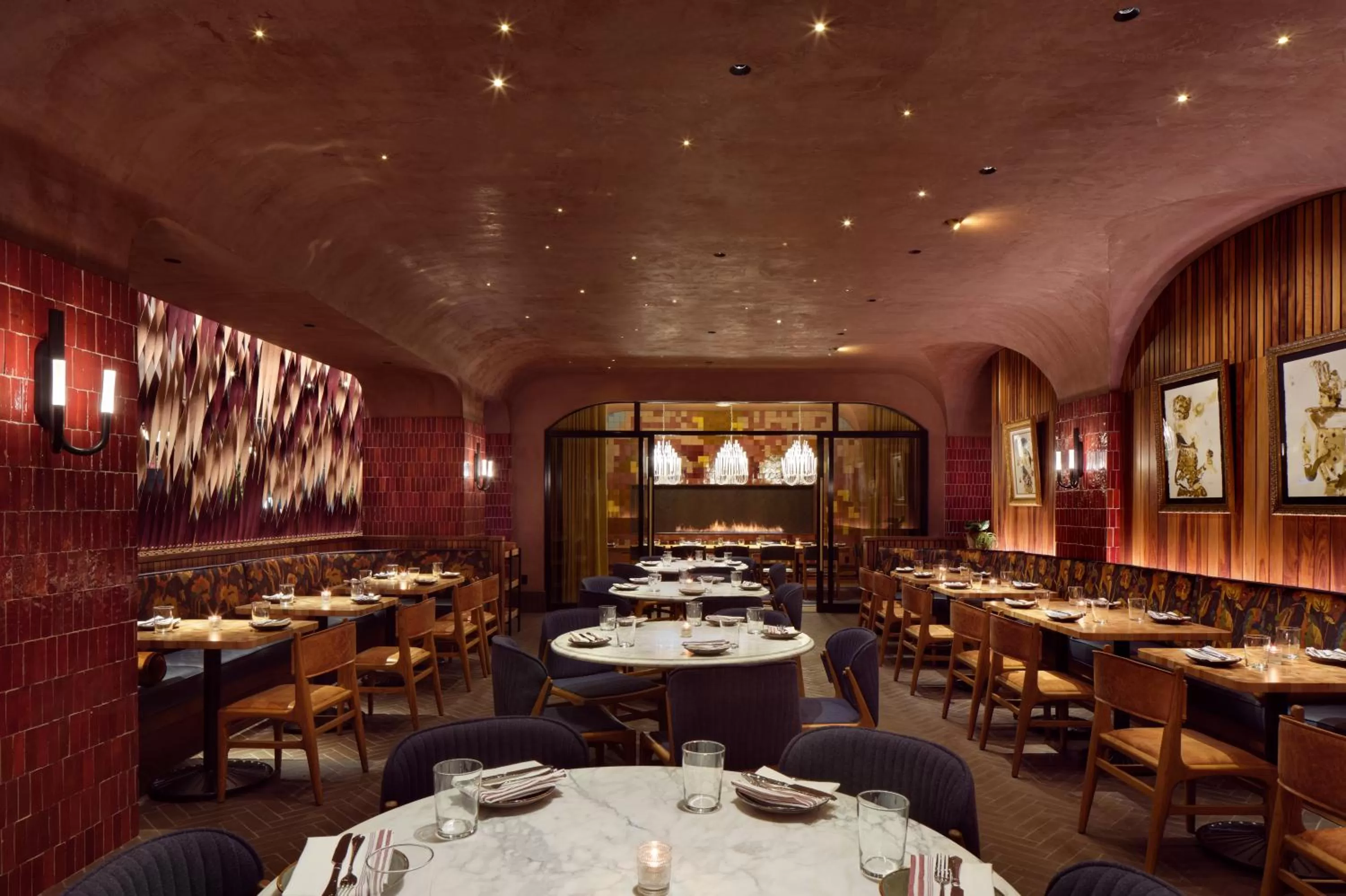 Dining area in 21c Museum Hotel St Louis