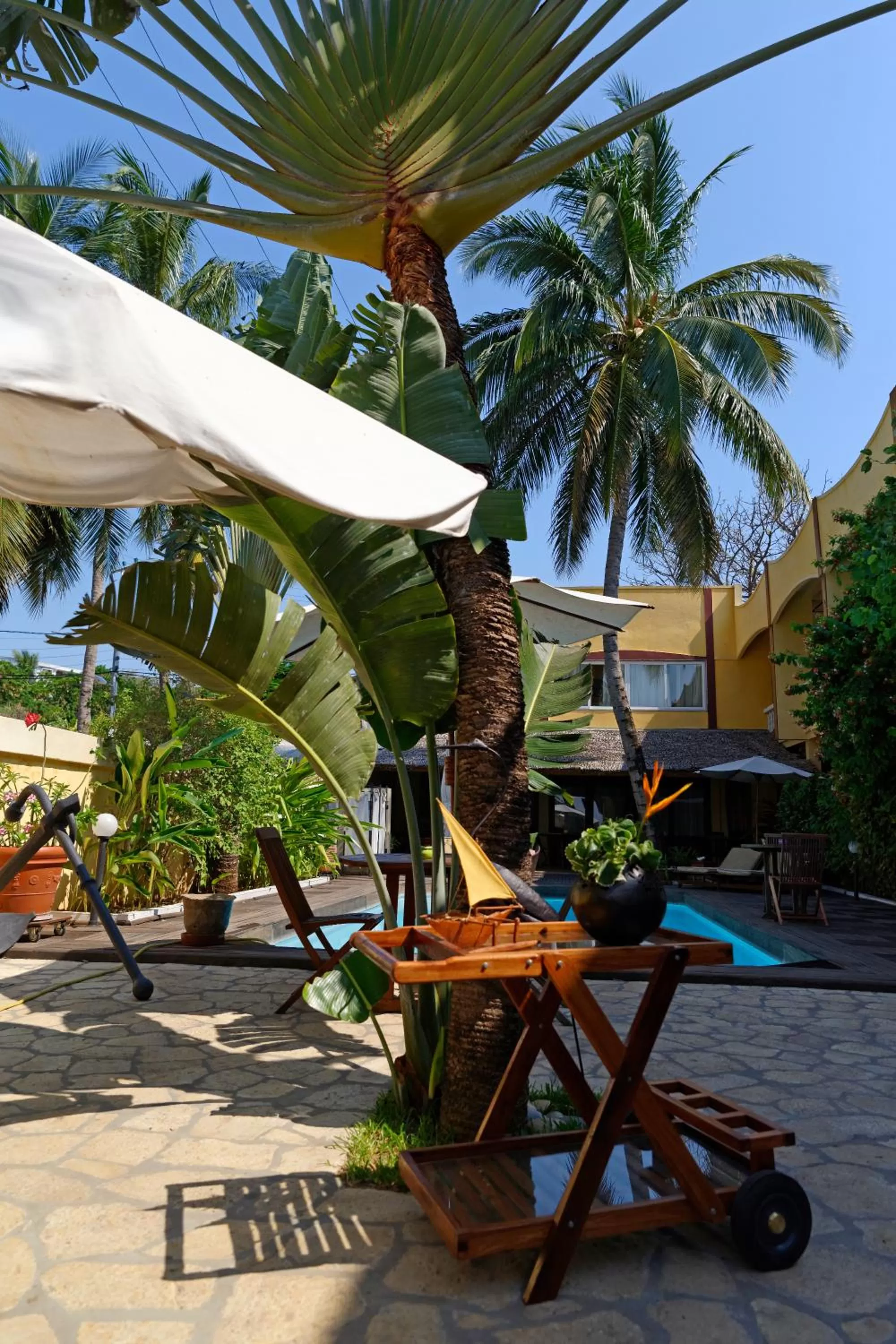 Patio in Hôtel Restaurant Coco Lodge Majunga