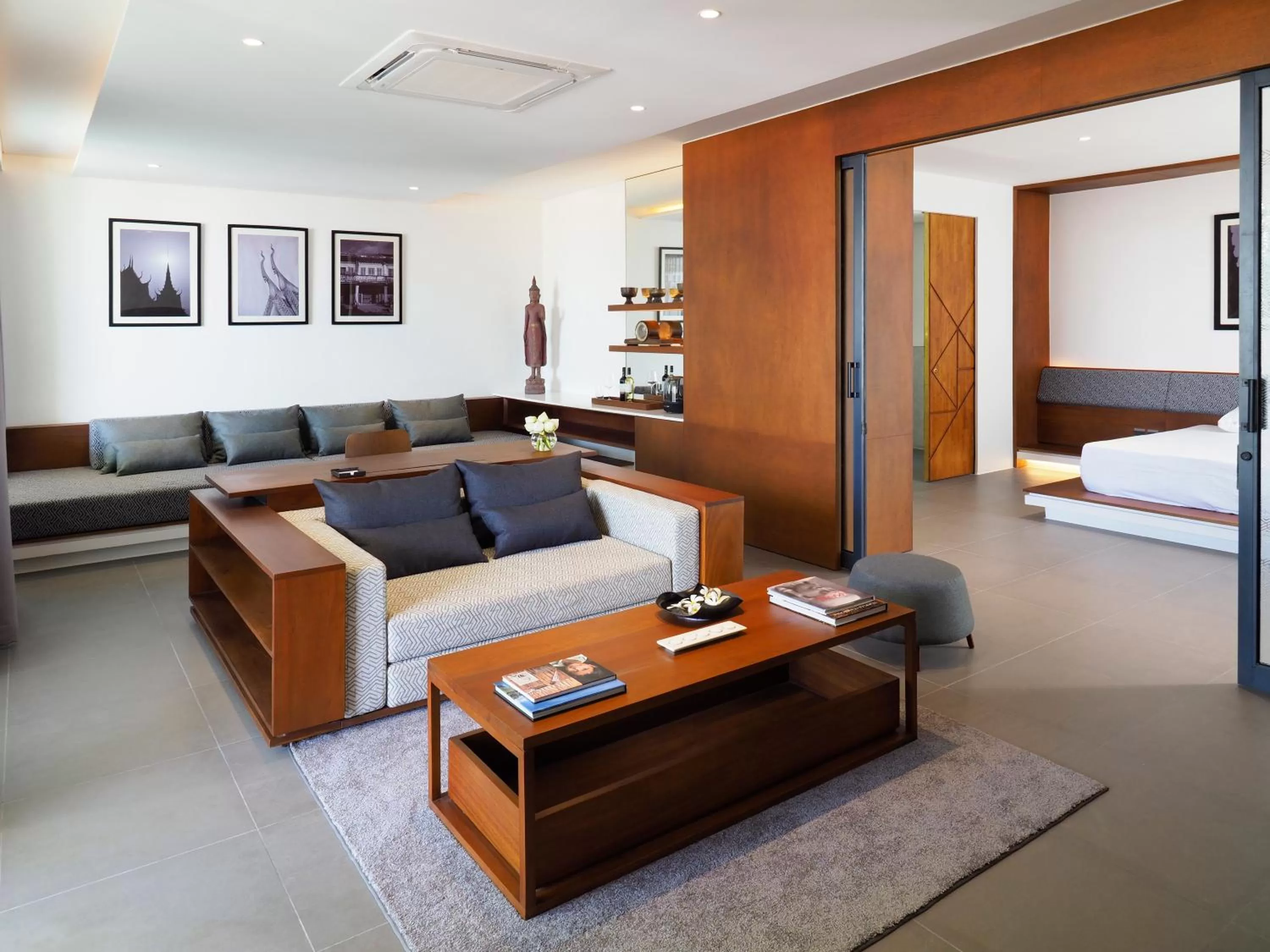 Living room, Bed in The Bale Phnom Penh by LifestyleRetreats